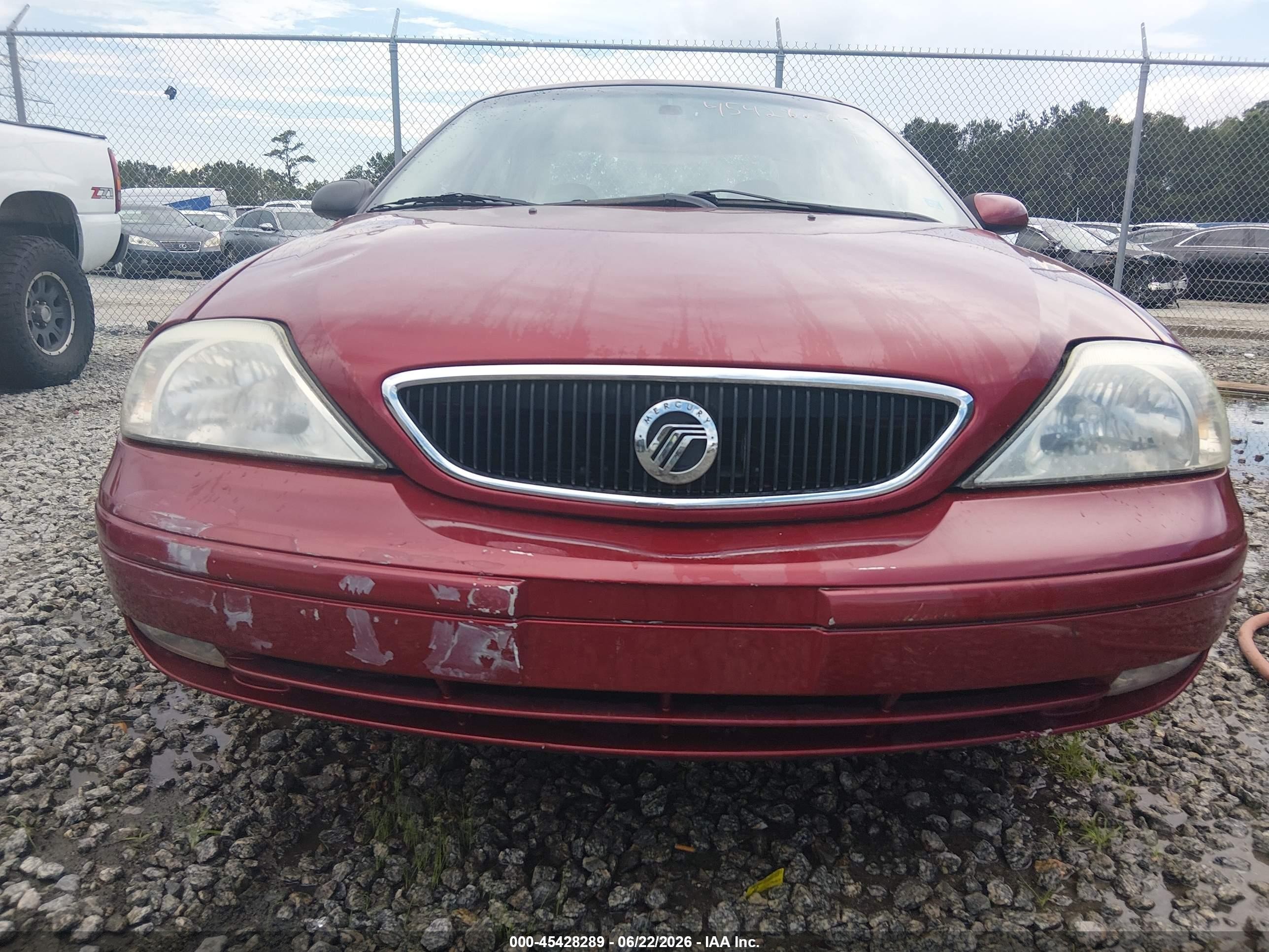2002 Mercury Sable Ls Premium Red vin: 1MEFM55SX2G655247