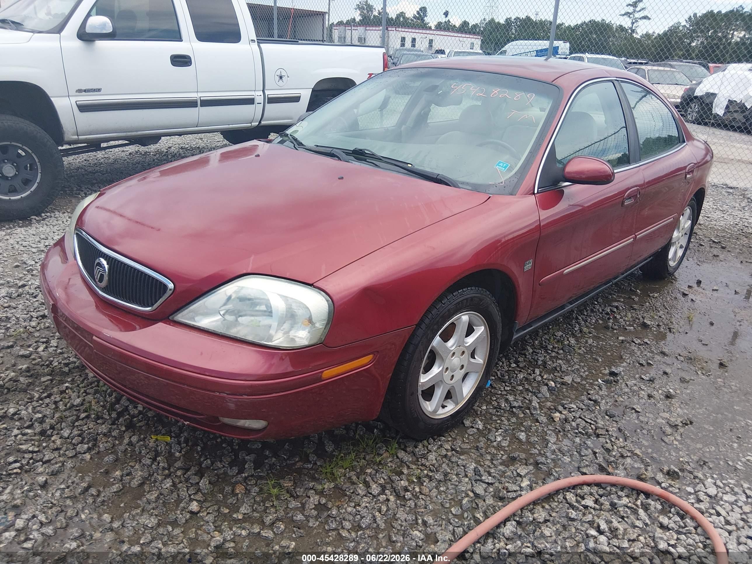 2002 Mercury Sable Ls Premium Red vin: 1MEFM55SX2G655247