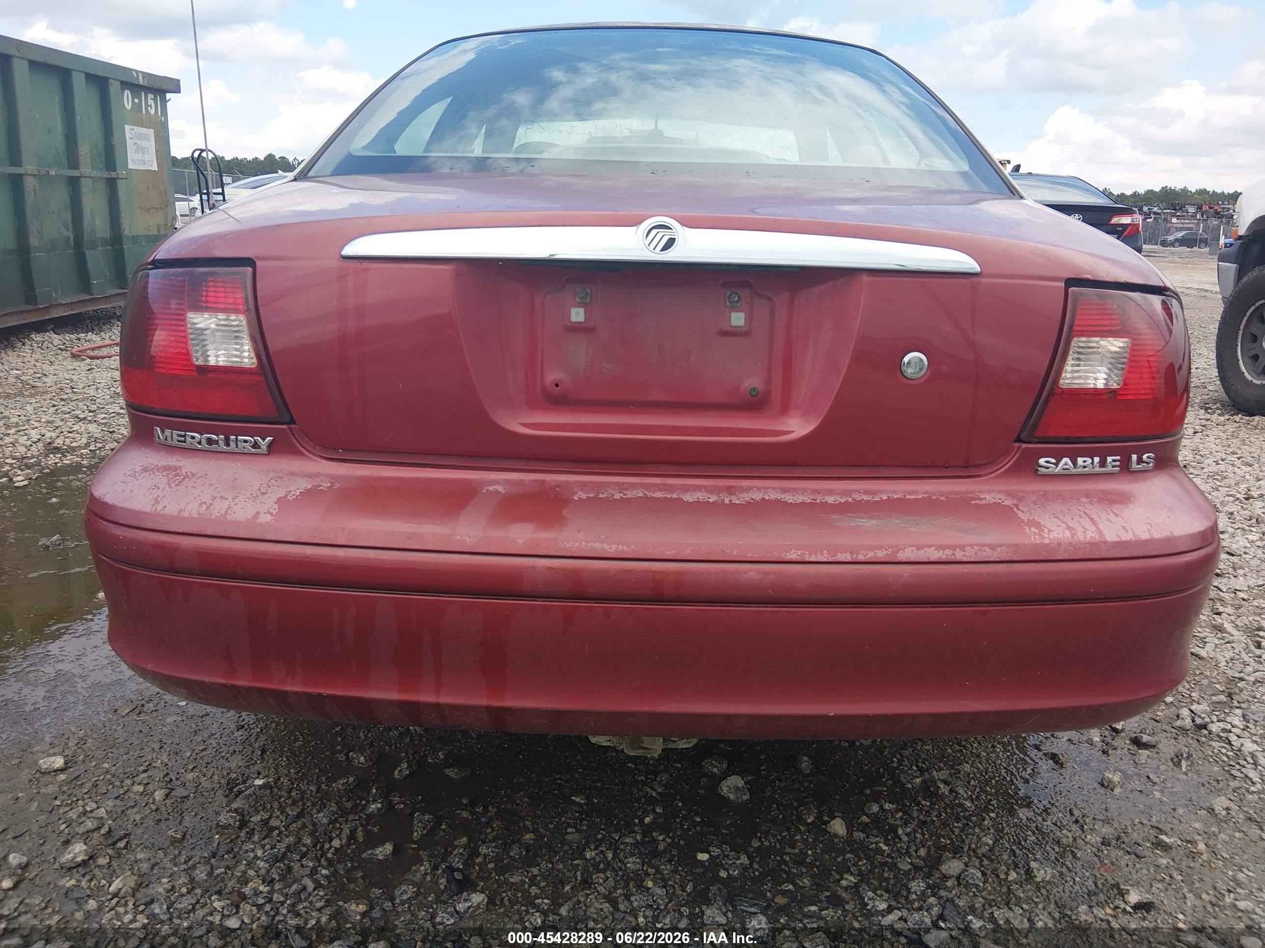 2002 Mercury Sable Ls Premium Red vin: 1MEFM55SX2G655247