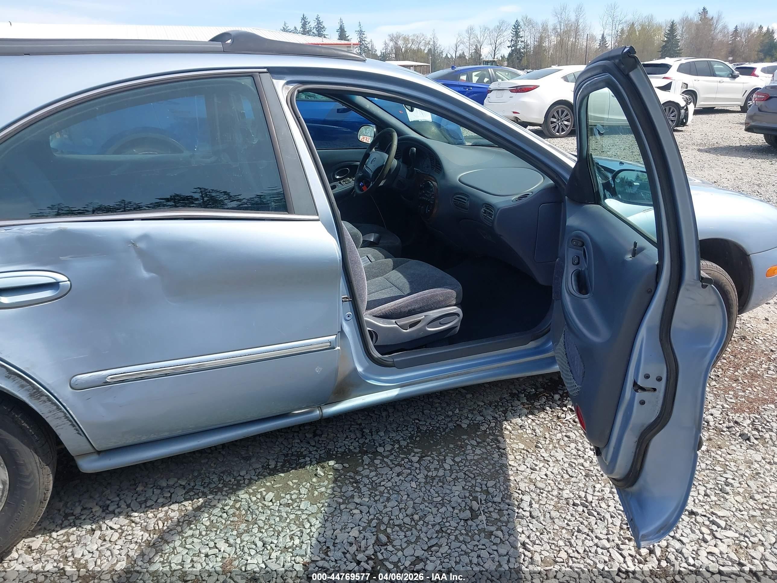 1998 Mercury Sable Ls Light Blue vin: 1MEFM55U8WA601617