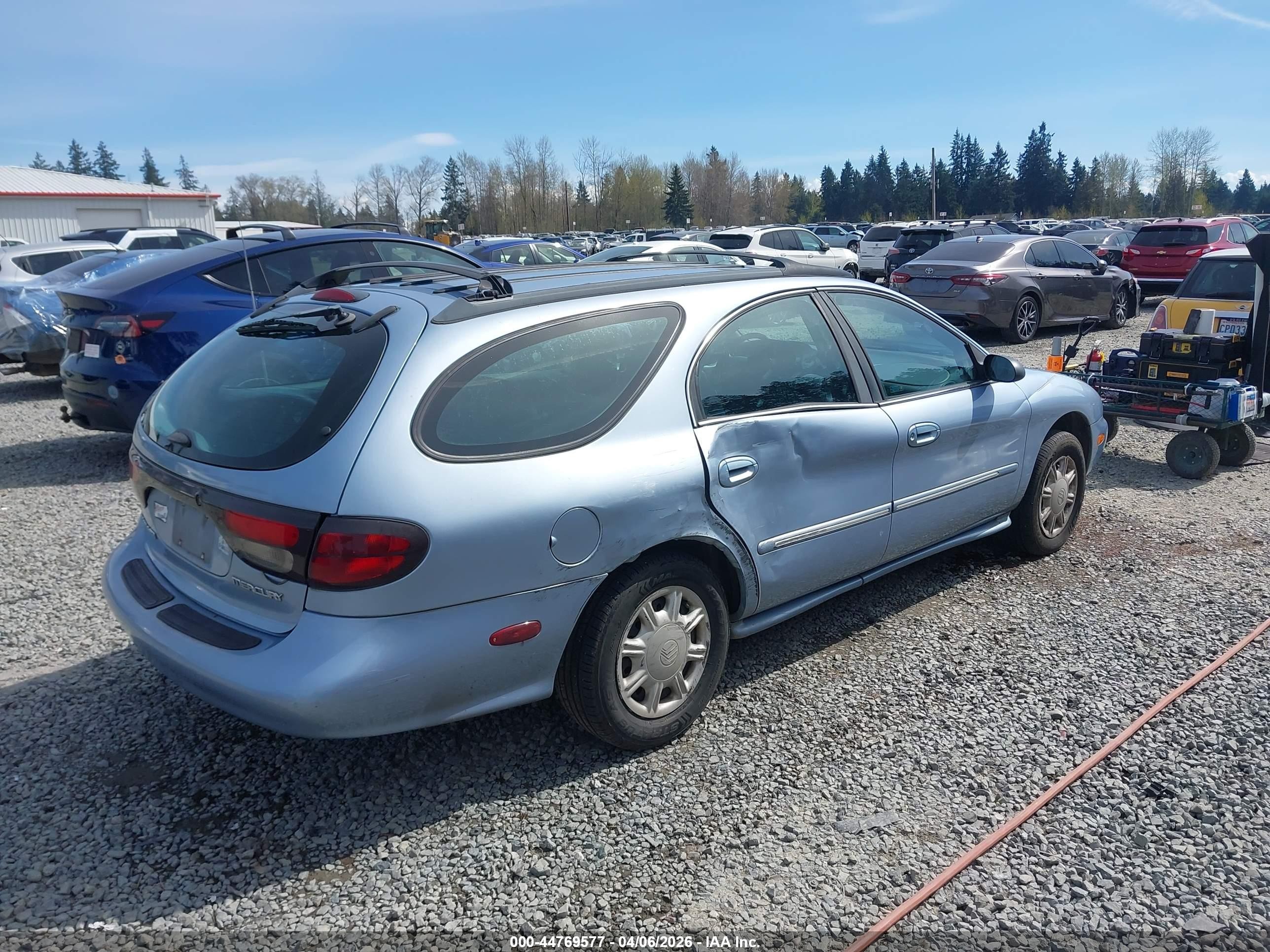 1998 Mercury Sable Ls Light Blue vin: 1MEFM55U8WA601617