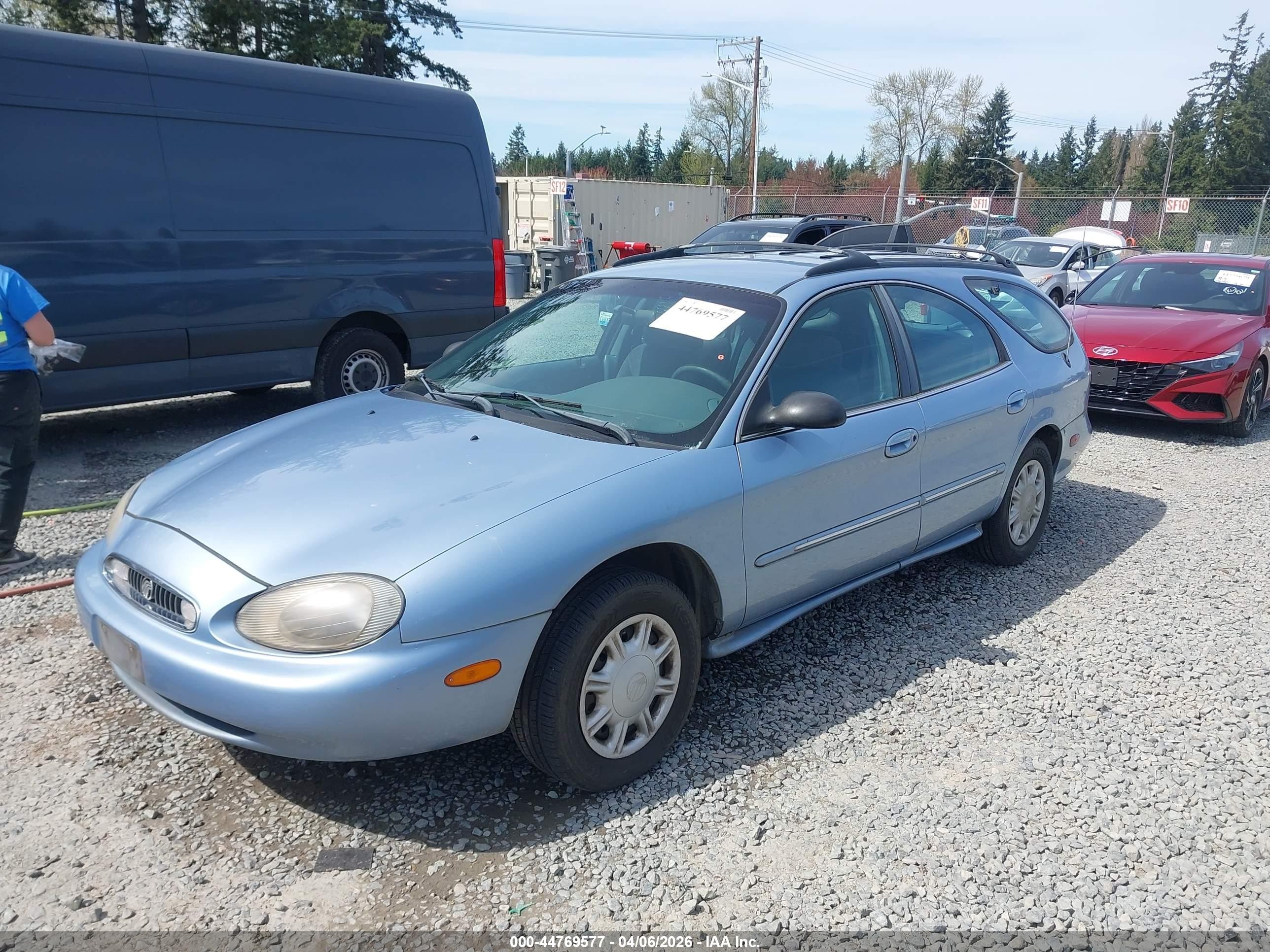 1998 Mercury Sable Ls Light Blue vin: 1MEFM55U8WA601617