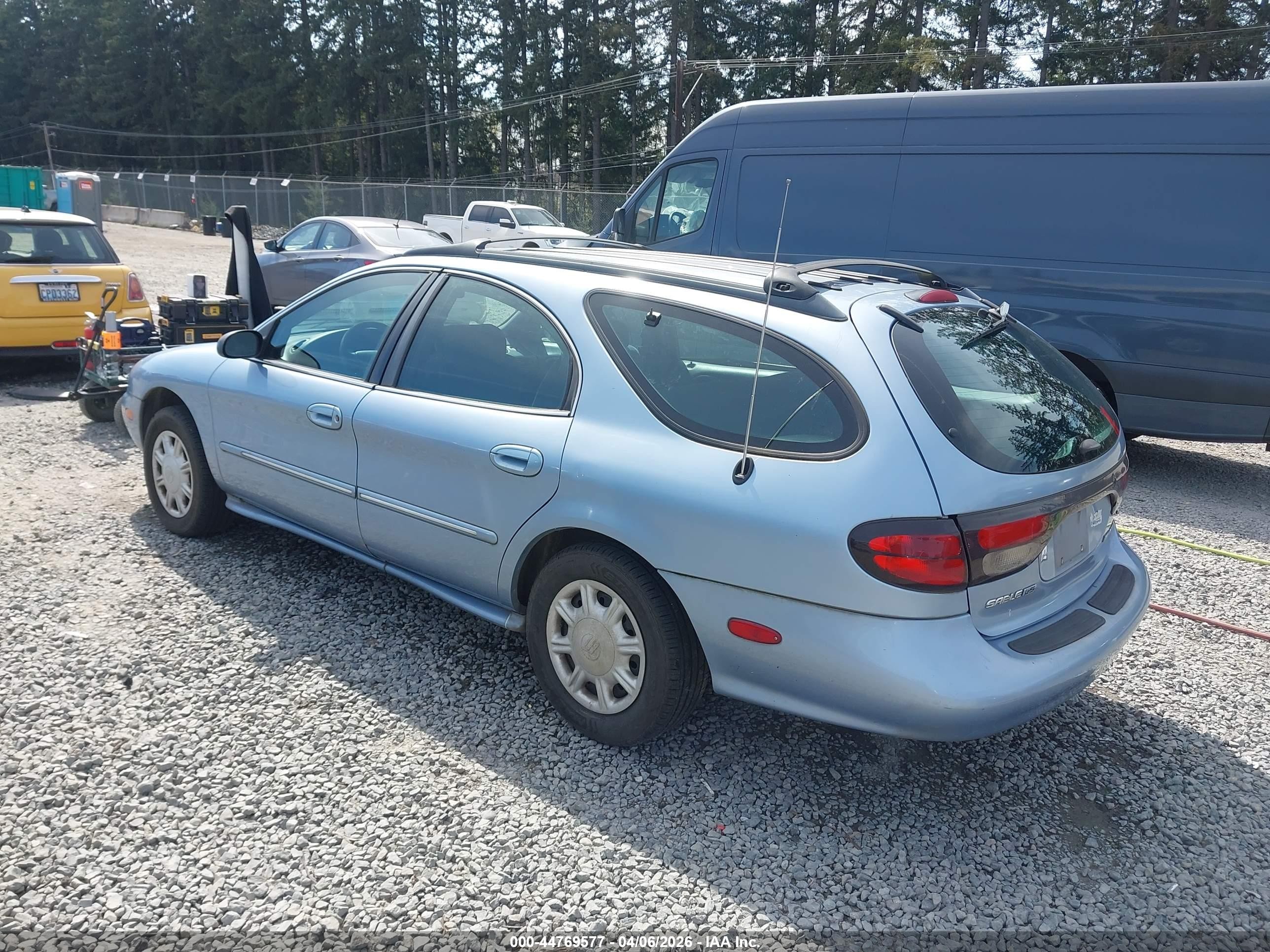 1998 Mercury Sable Ls Light Blue vin: 1MEFM55U8WA601617