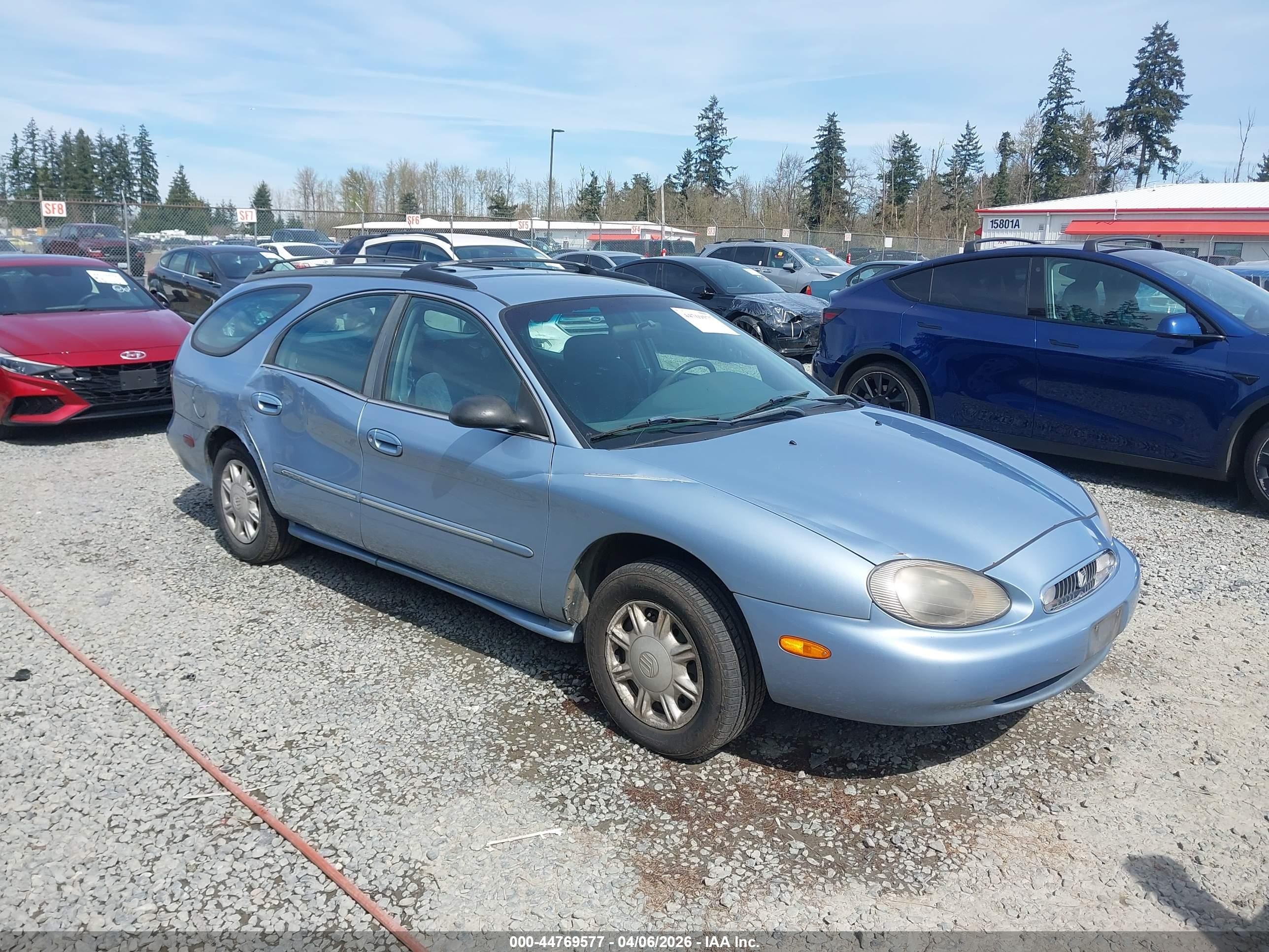 1998 Mercury Sable Ls Light Blue vin: 1MEFM55U8WA601617