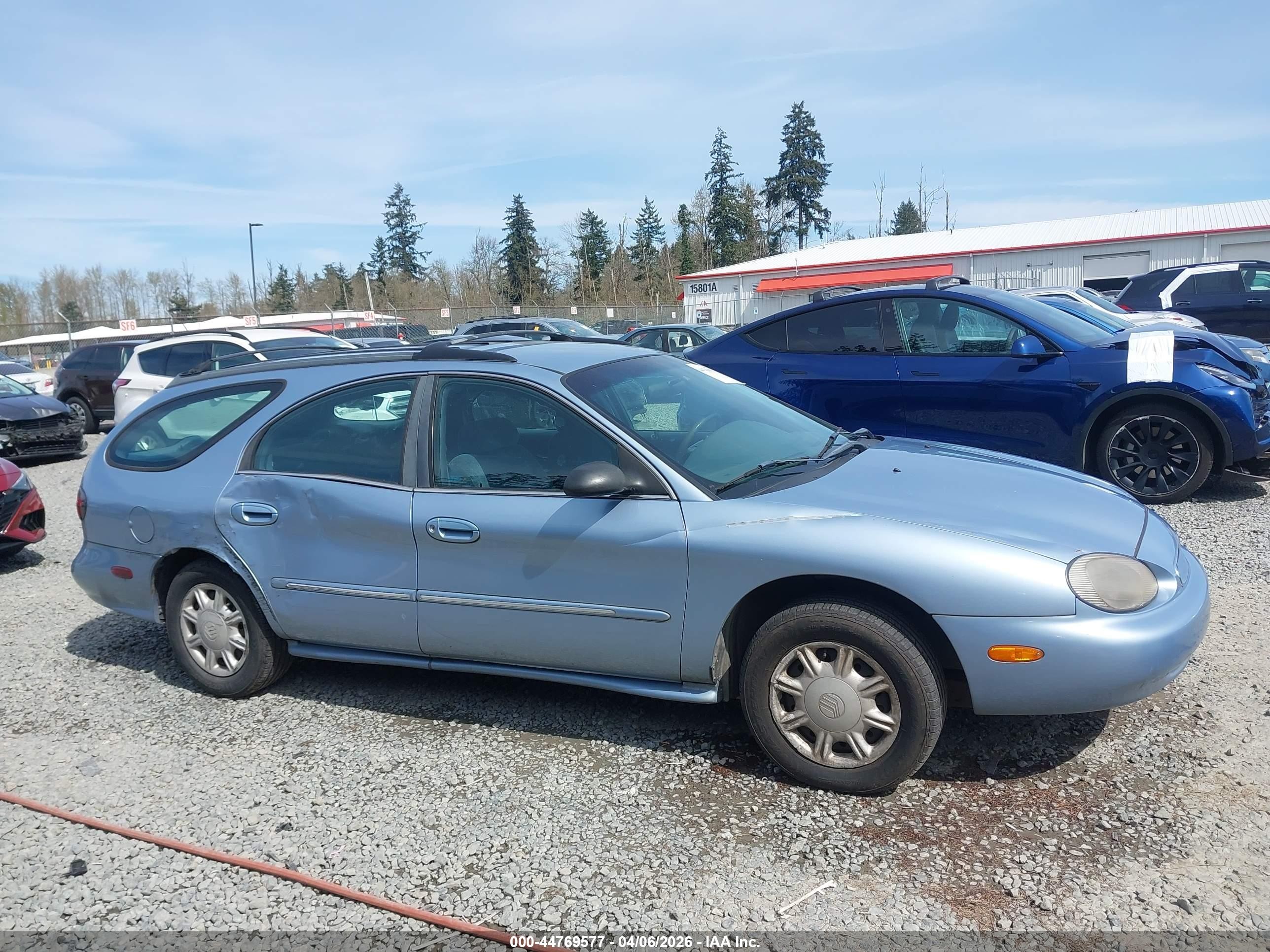 1998 Mercury Sable Ls Light Blue vin: 1MEFM55U8WA601617