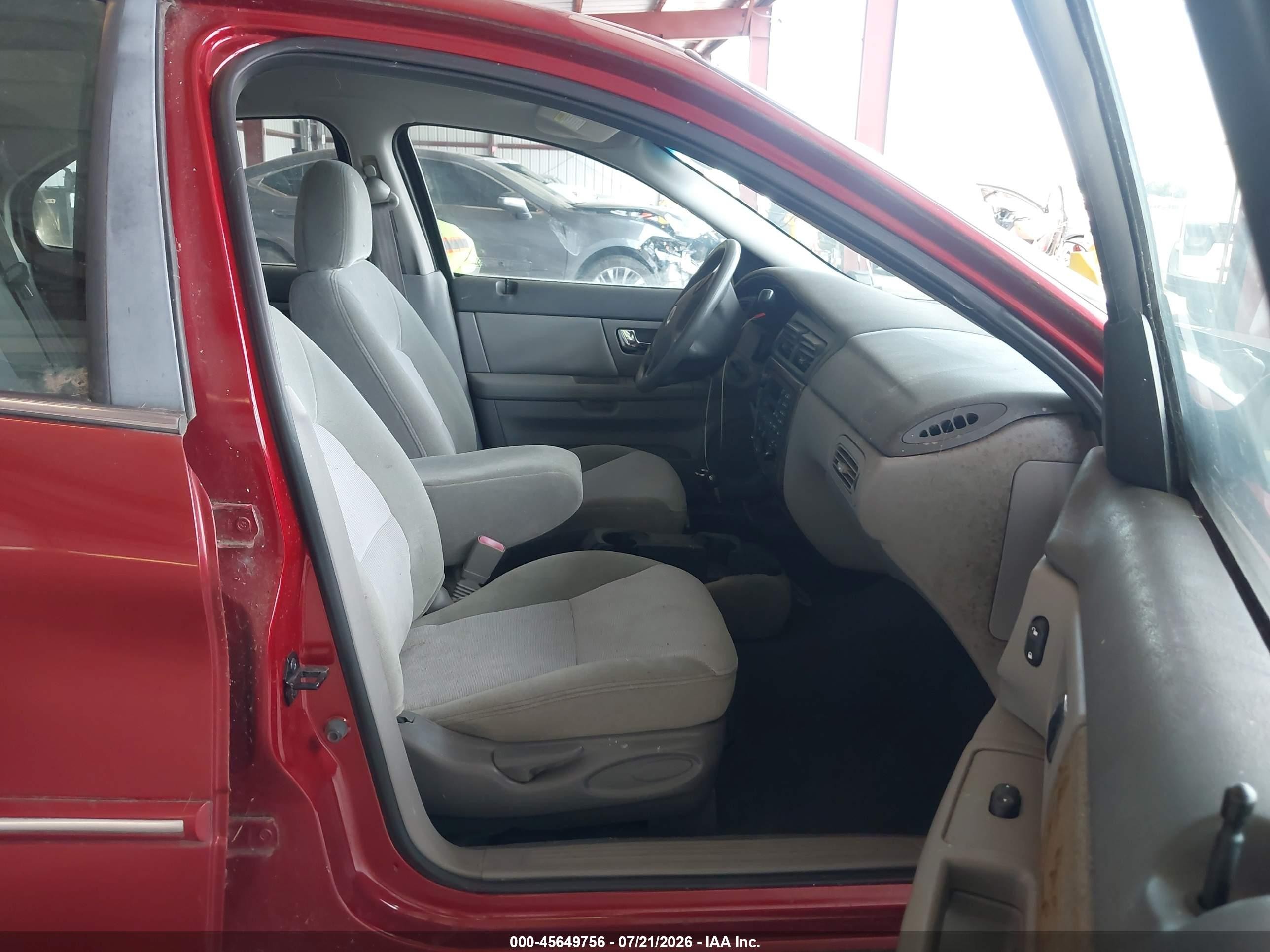 2000 Mercury Sable Gs Red vin: 1MEFM58U7YG621871