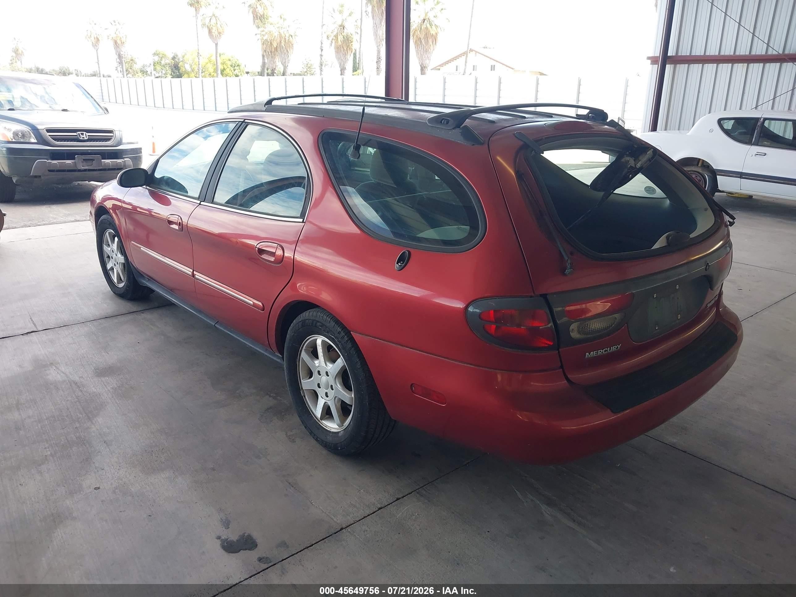 2000 Mercury Sable Gs Red vin: 1MEFM58U7YG621871
