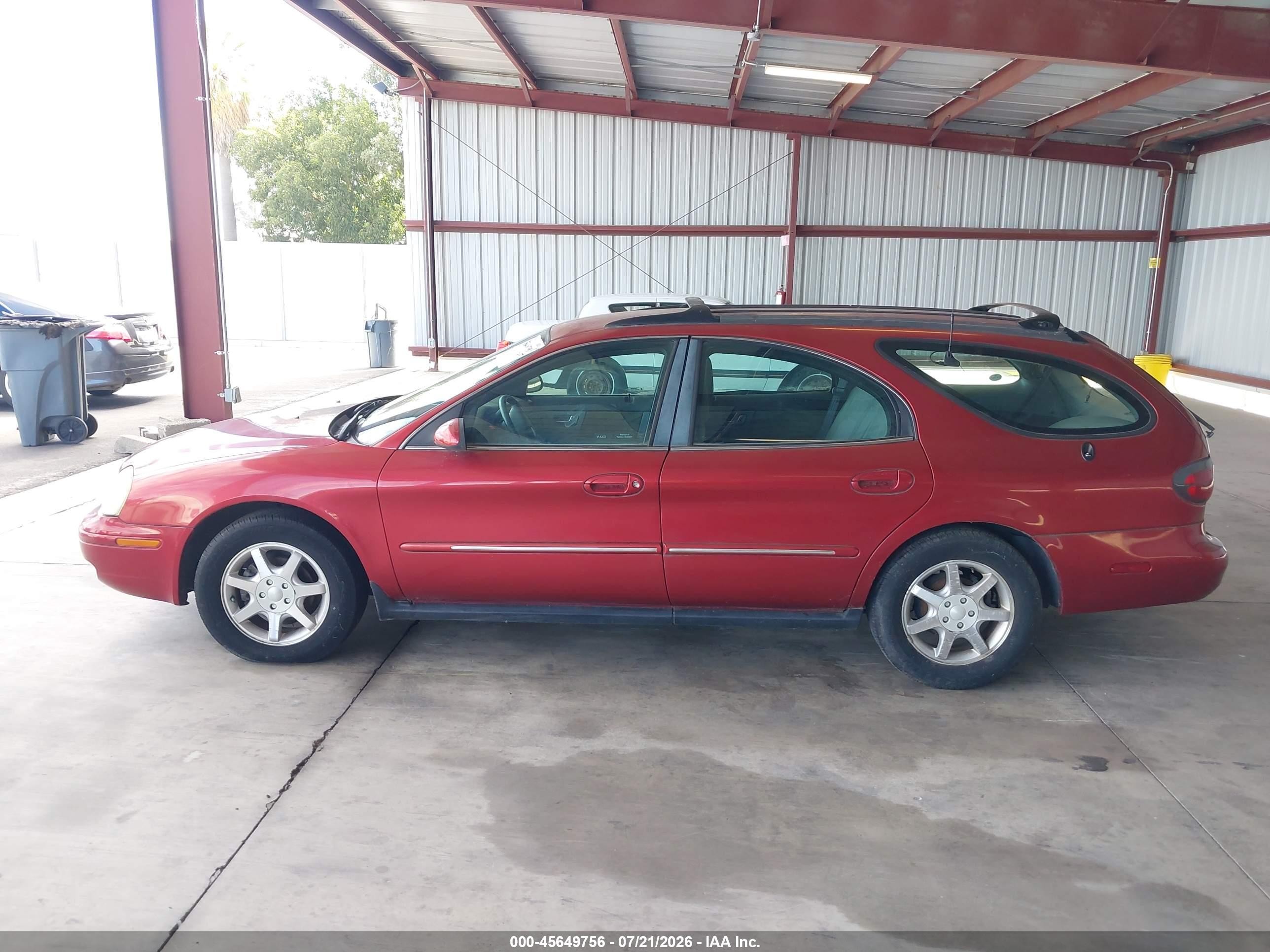 2000 Mercury Sable Gs Red vin: 1MEFM58U7YG621871