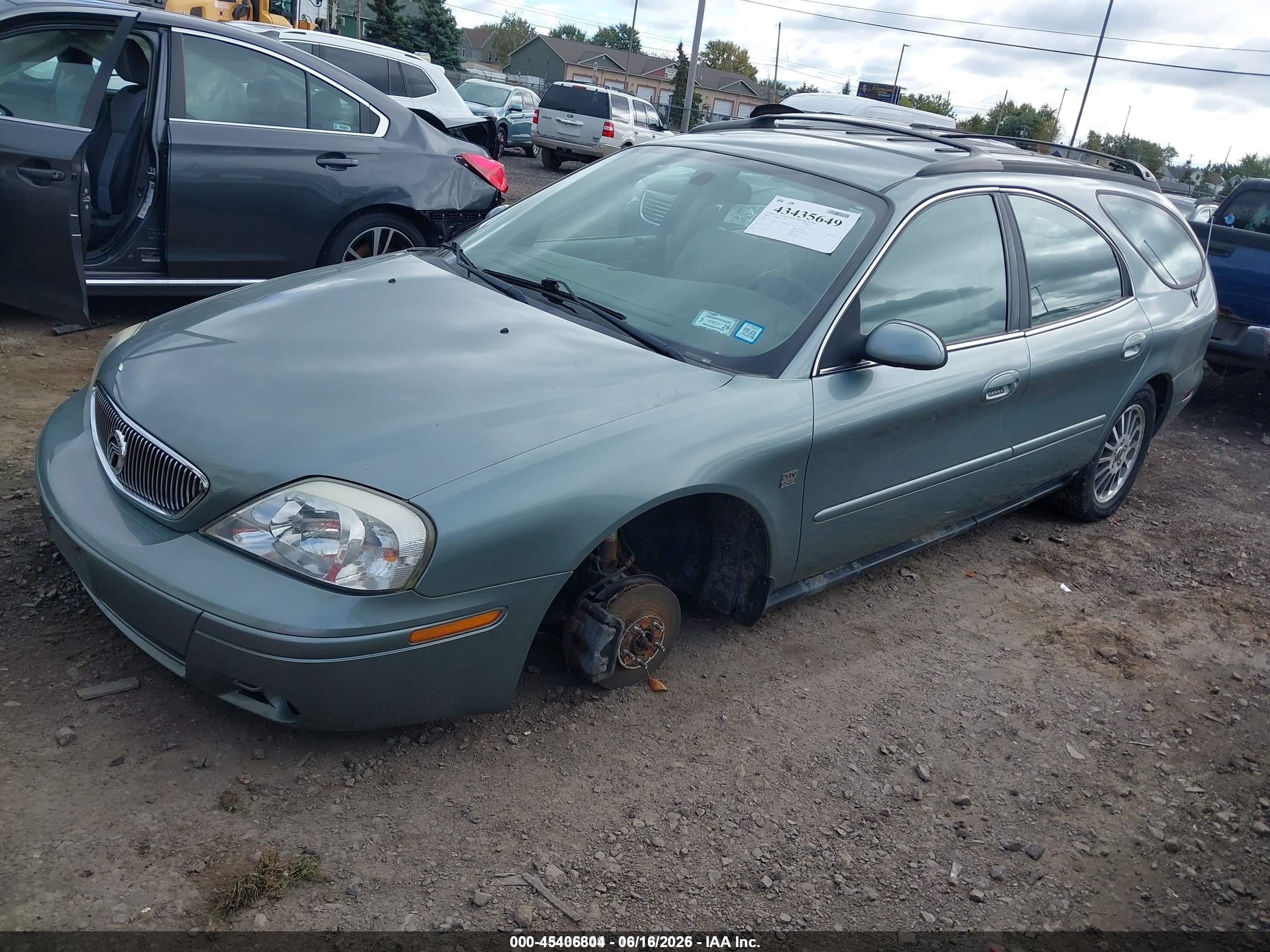 2005 Mercury Sable Ls Green vin: 1MEFM59S85A605030
