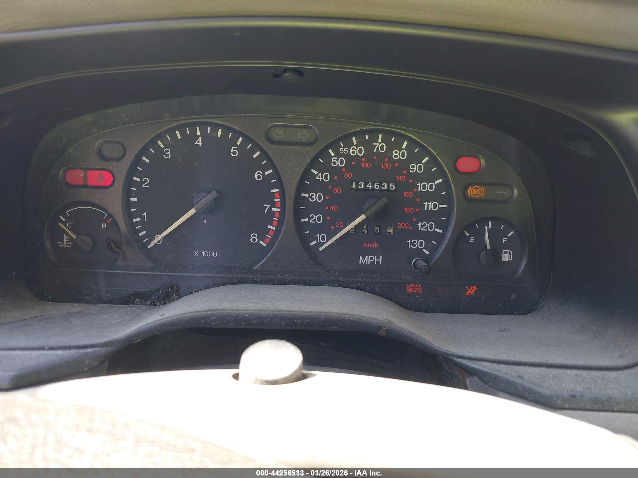 1998 Mercury Mystique   Gray vin: 1MEFM6530WK660877