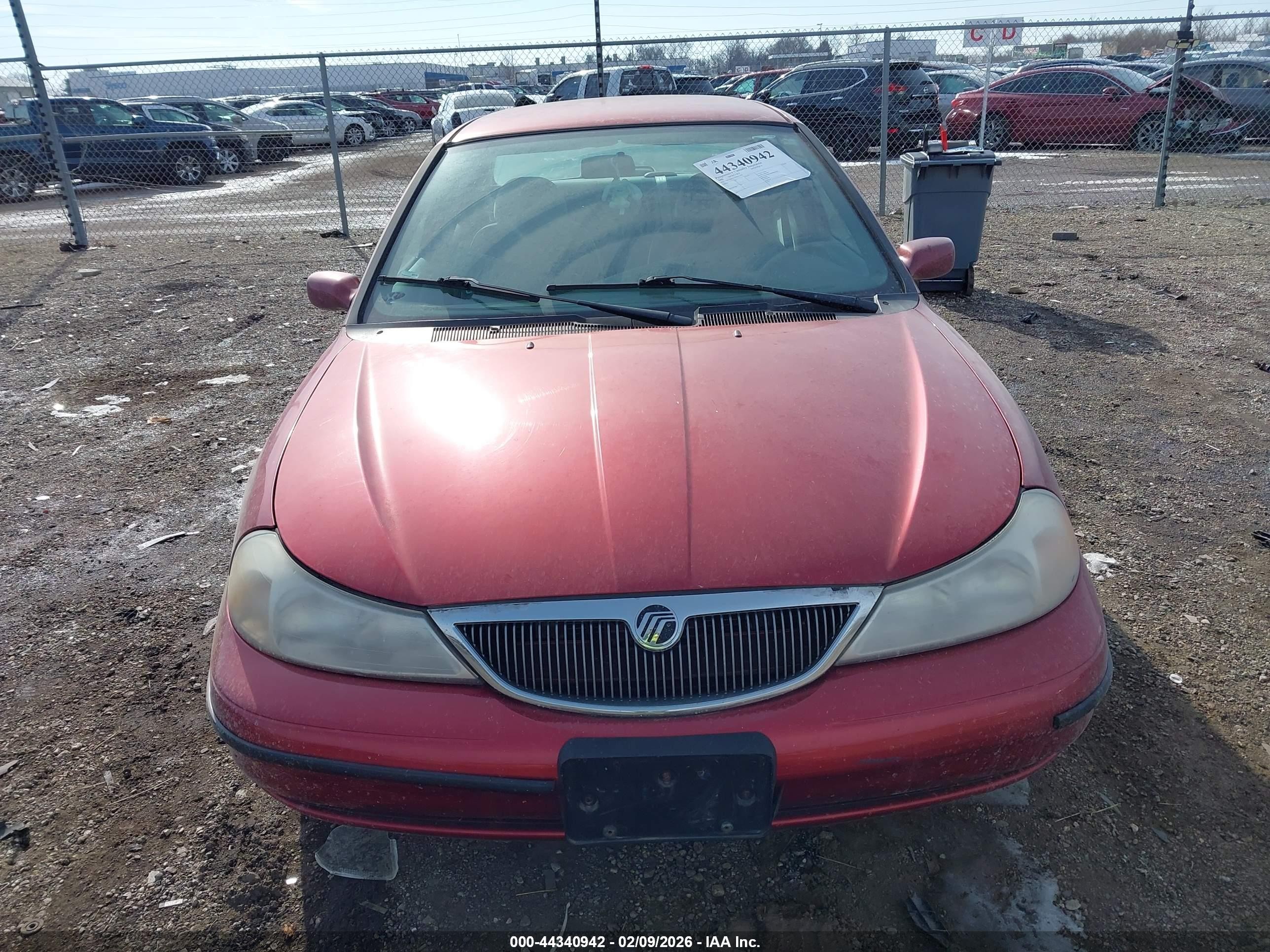 1998 Mercury Mystique   Burgundy vin: 1MEFM6532WK637679