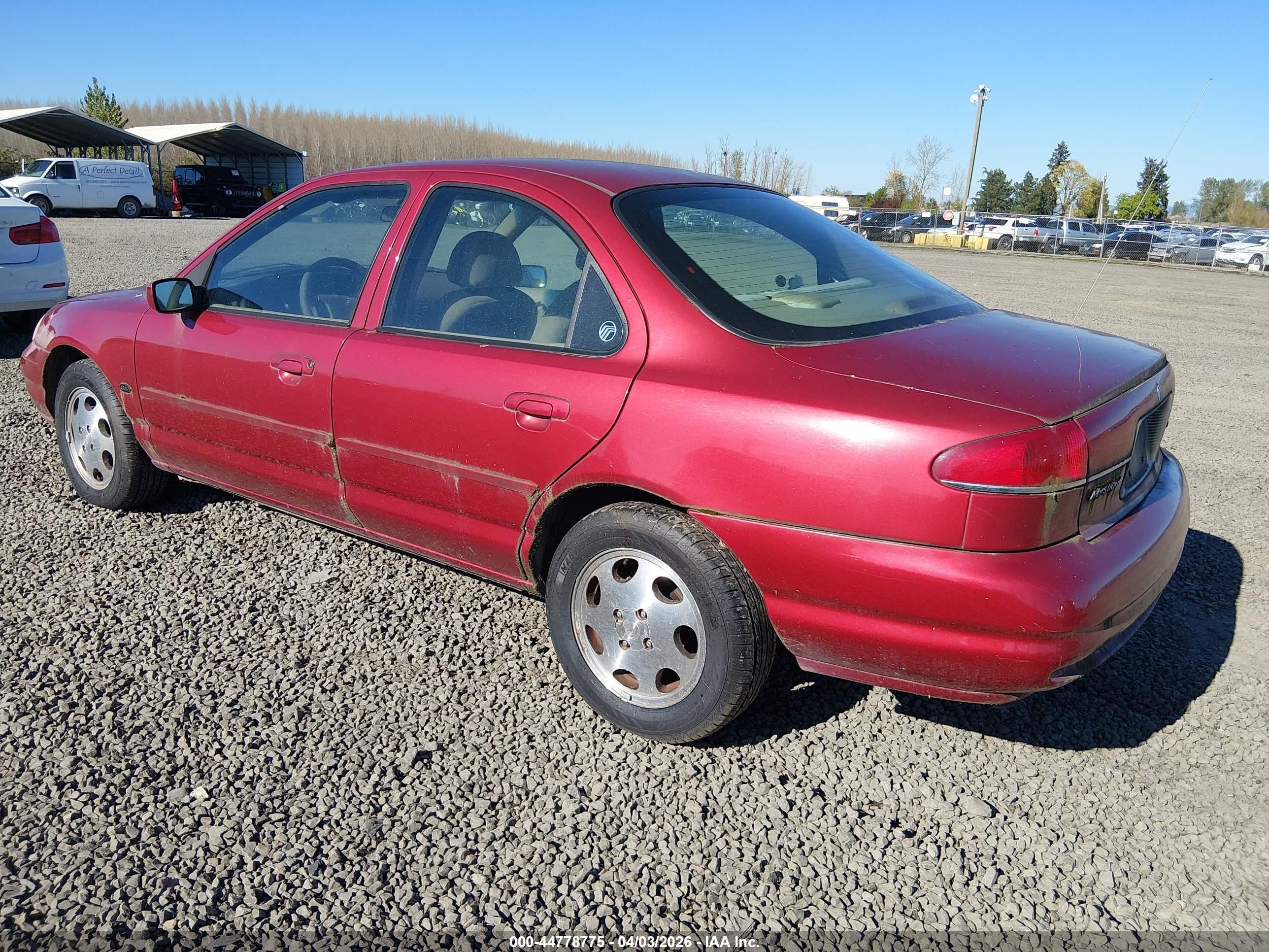 2000 Mercury Mystique Gs/sport Красный vin: 1MEFM6537YK610383