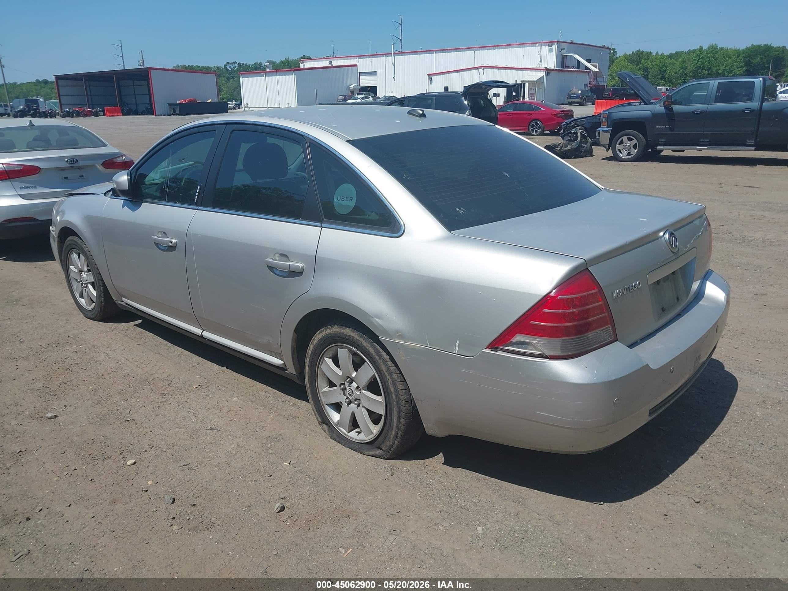 2007 Mercury Montego Luxury Silver vin: 1MEHM40107G612965