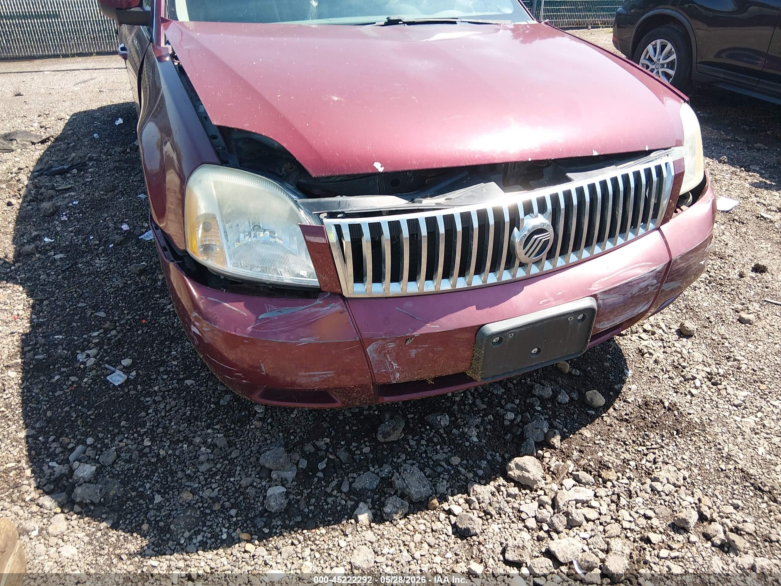 2007 Mercury Montego Luxury Red vin: 1MEHM40117G606060