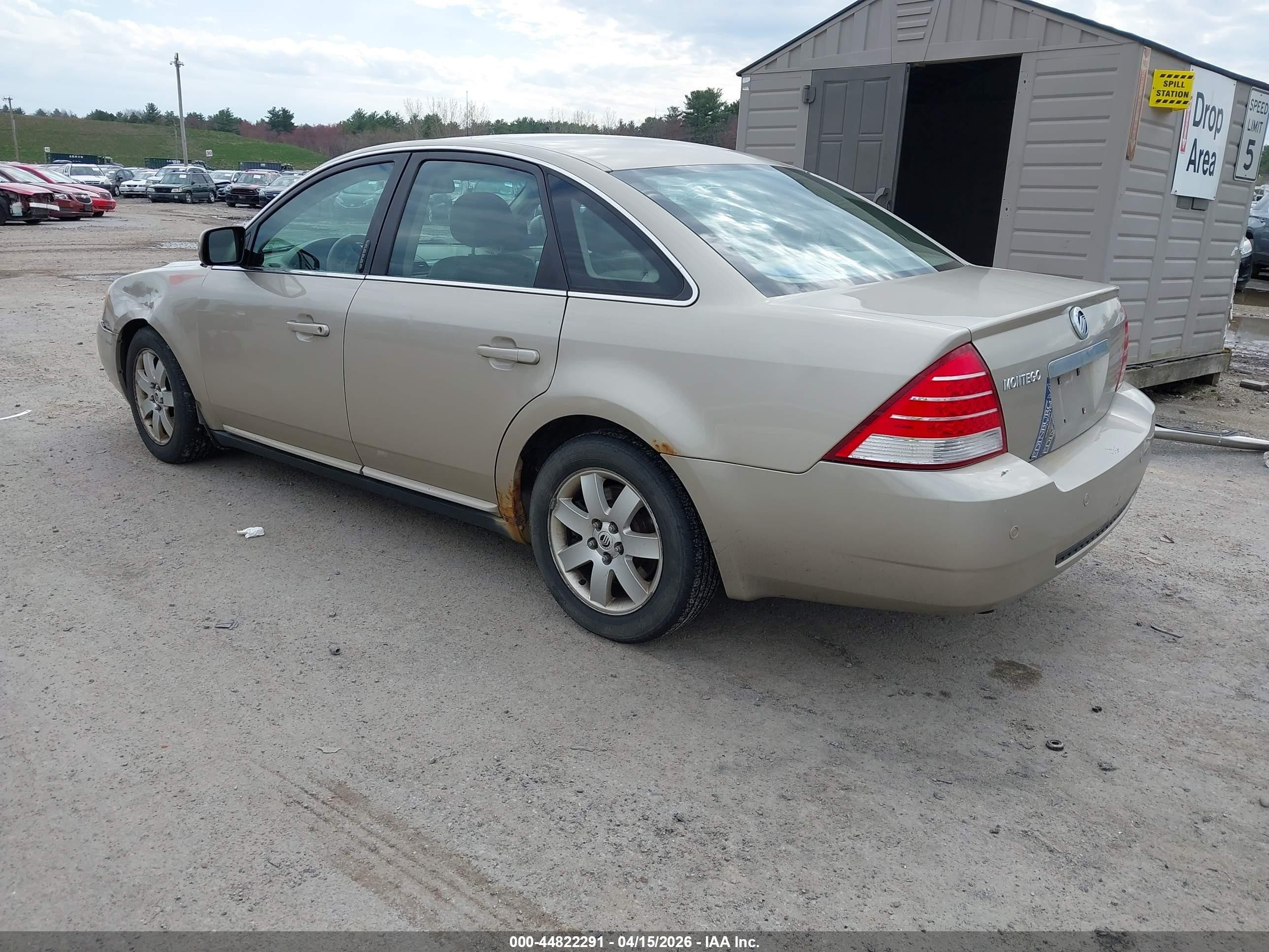 2006 Mercury Montego Luxury Золотой vin: 1MEHM40126G613081