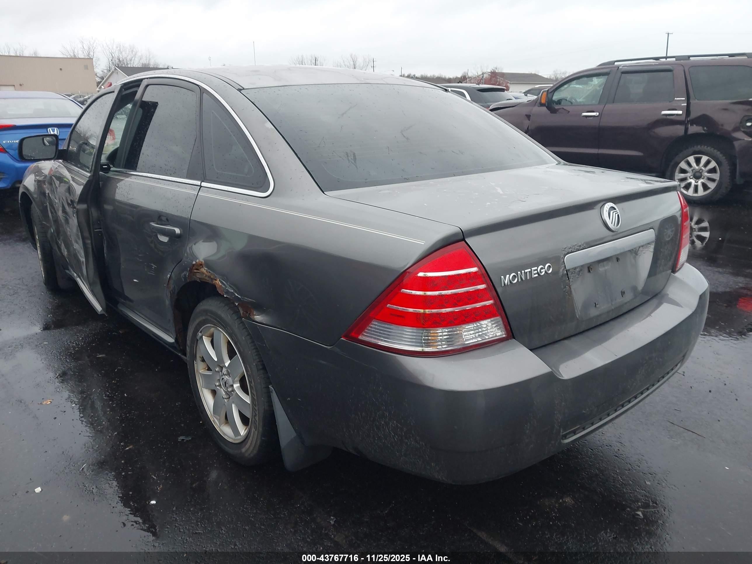 2006 Mercury Montego Luxury Gray vin: 1MEHM40126G614960