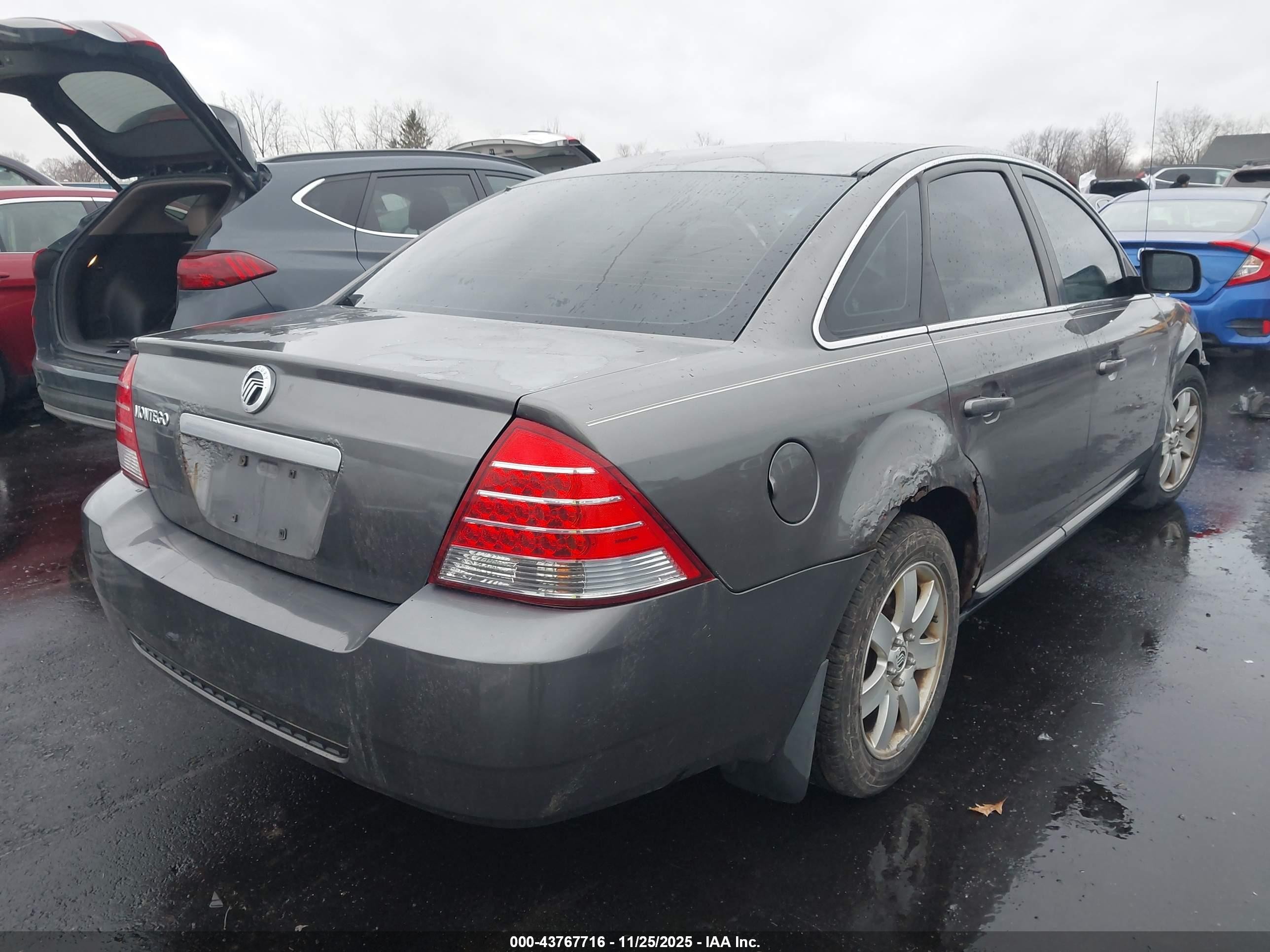 2006 Mercury Montego Luxury Gray vin: 1MEHM40126G614960