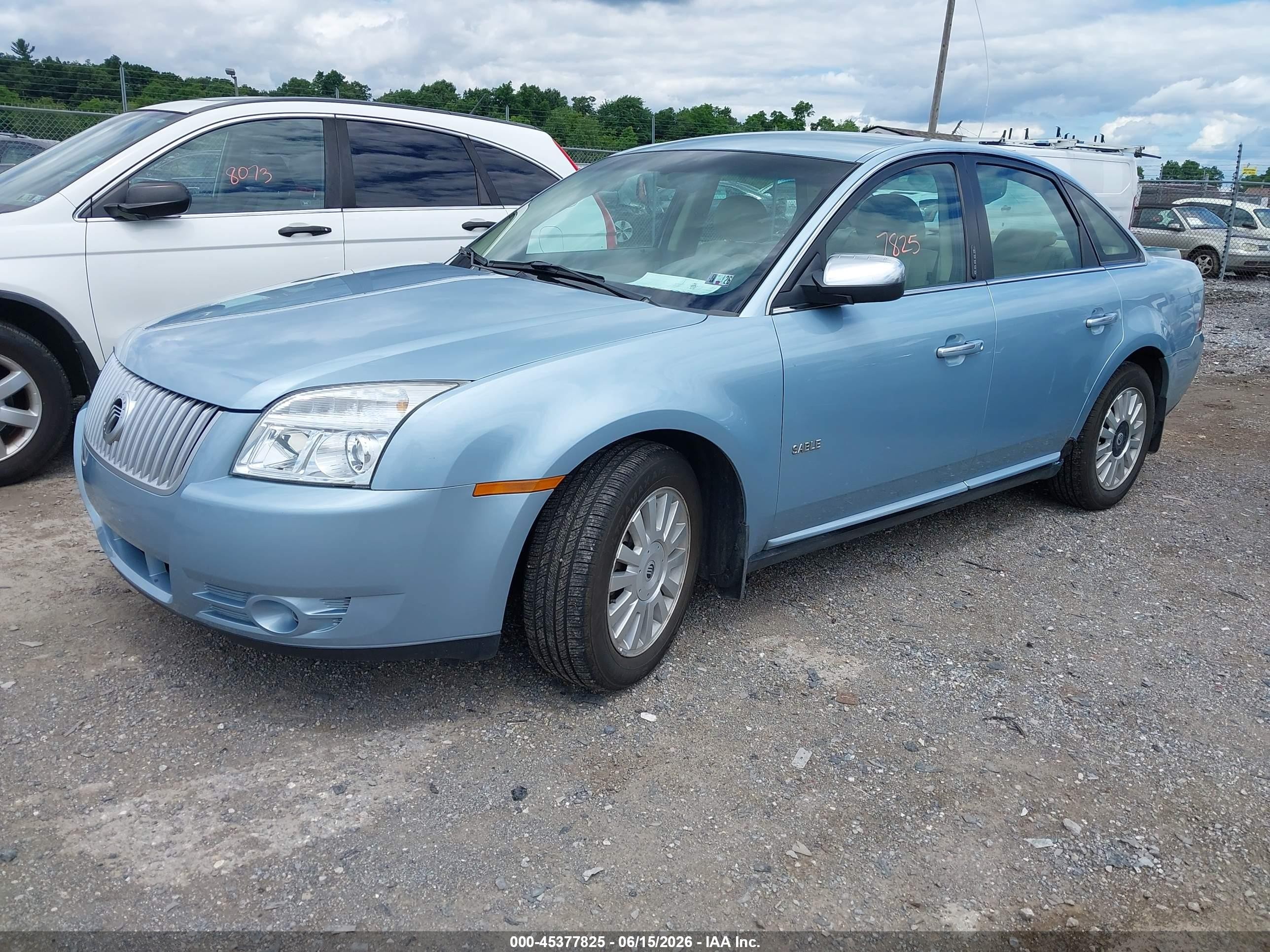 2008 Mercury Sable   Light Blue vin: 1MEHM40W18G615094