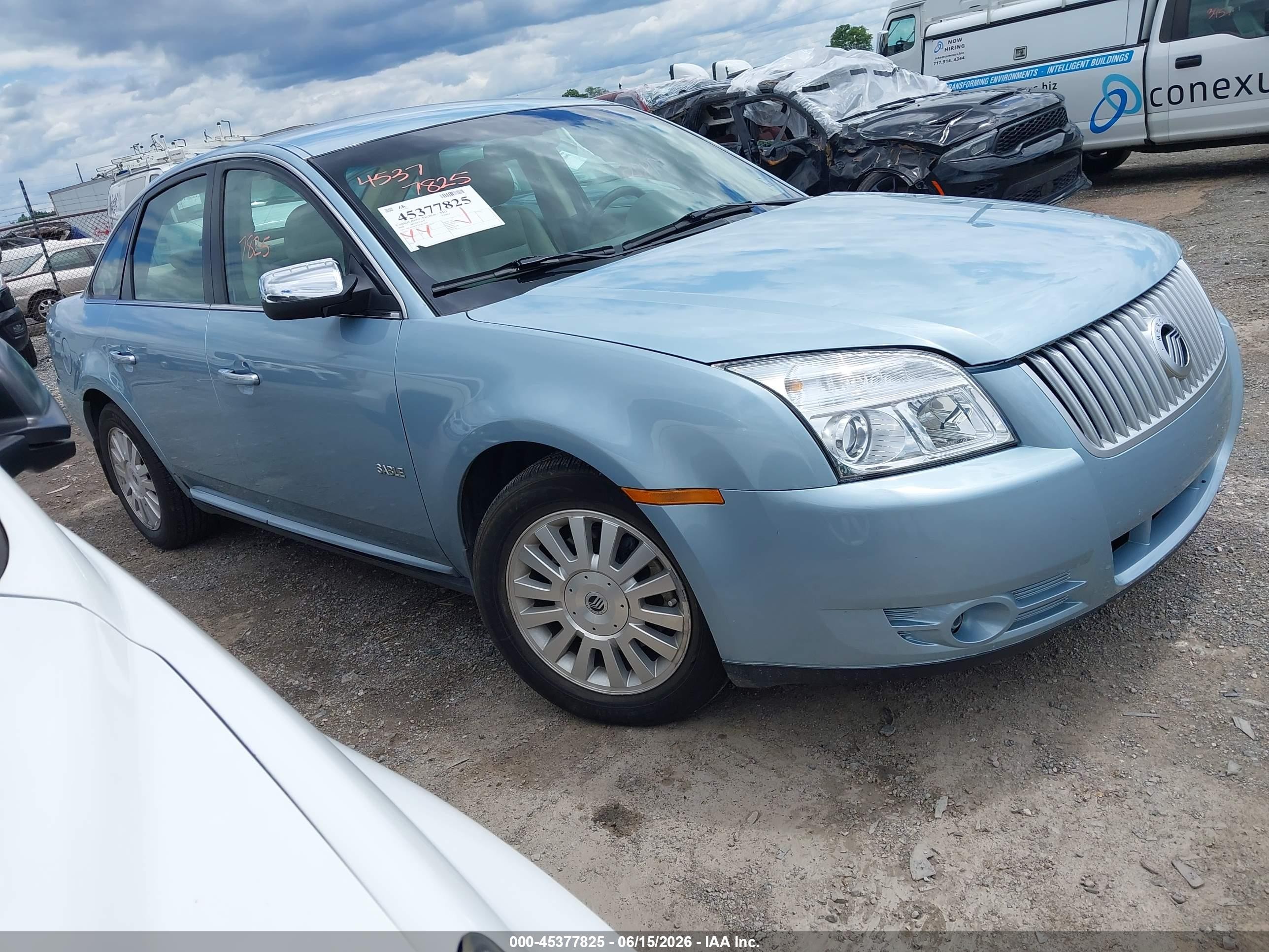 2008 Mercury Sable   Light Blue vin: 1MEHM40W18G615094