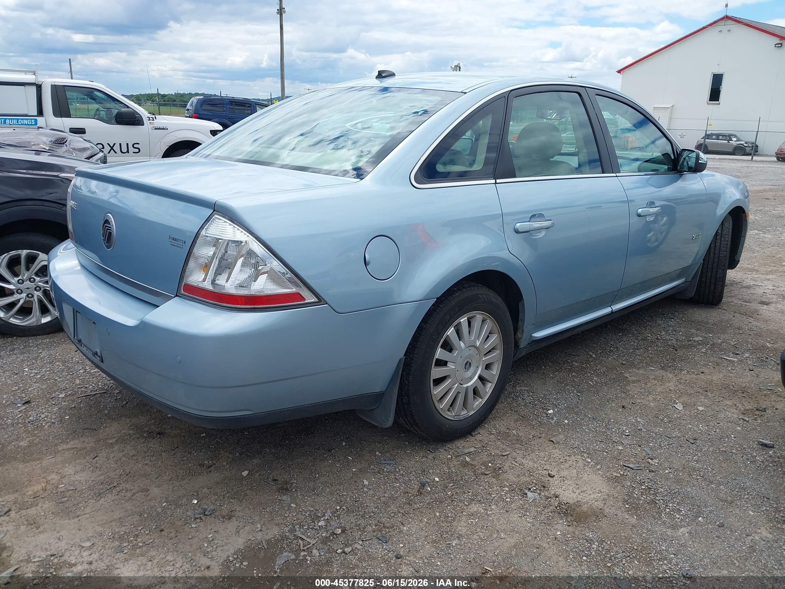 2008 Mercury Sable   Light Blue vin: 1MEHM40W18G615094
