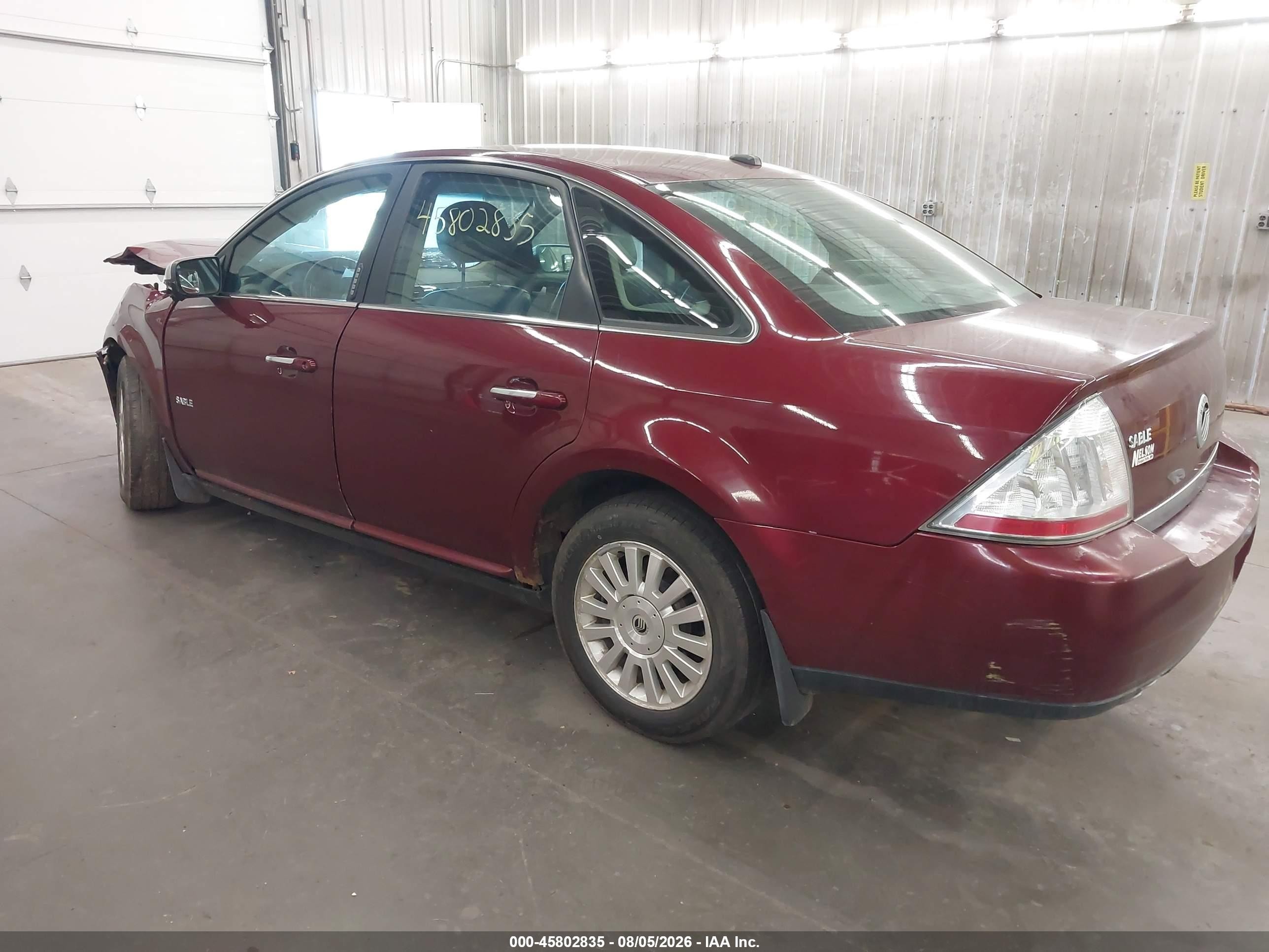 2008 Mercury Sable   Красный vin: 1MEHM40W28G622605