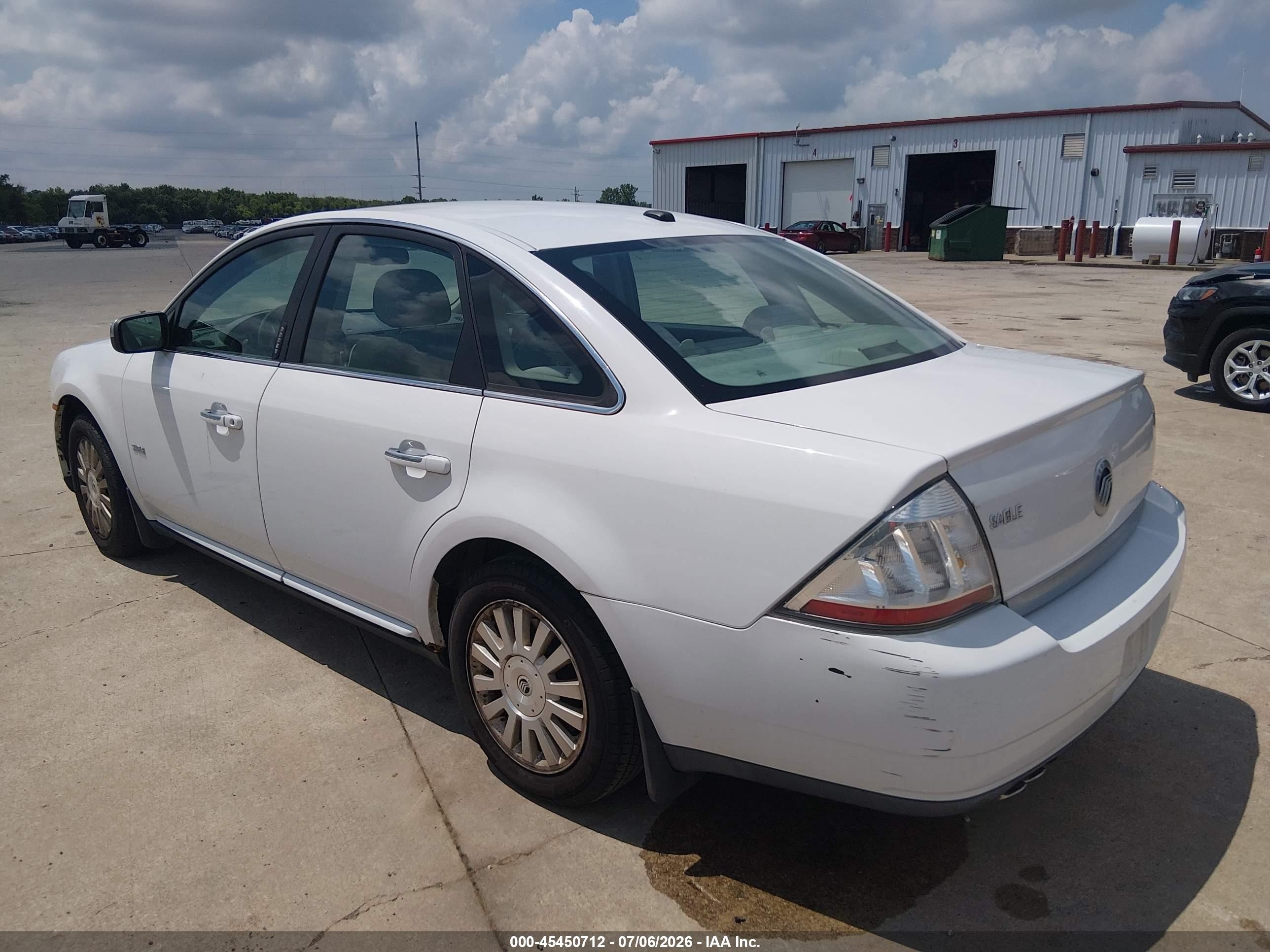 2008 Mercury Sable   Белый vin: 1MEHM40W28G624564