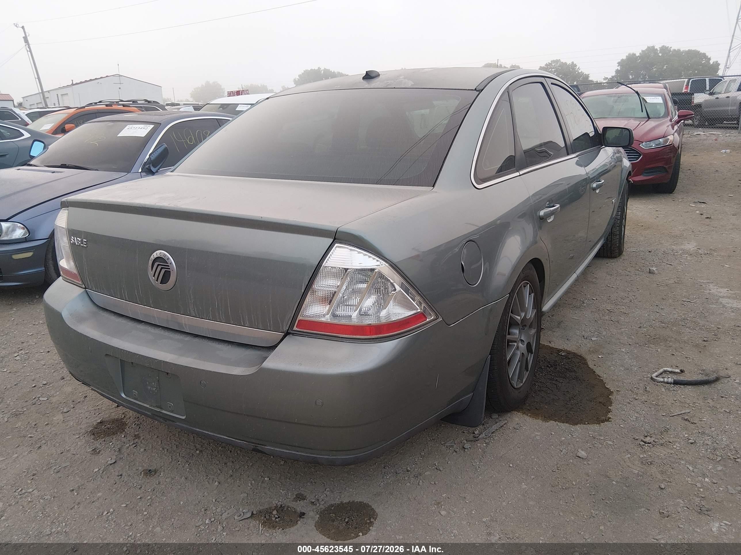 2008 Mercury Sable   Green vin: 1MEHM40W38G618904