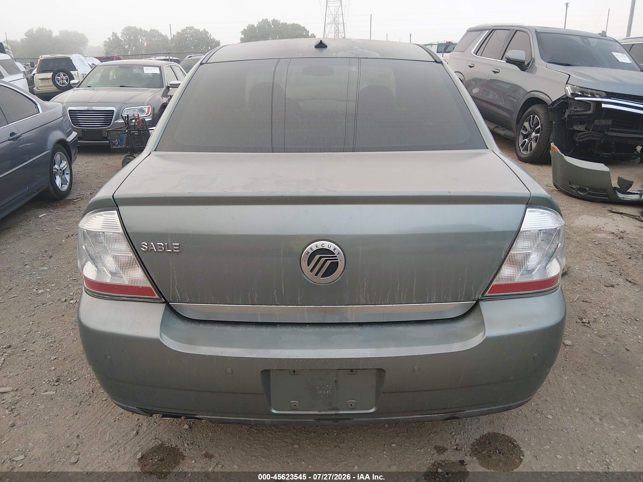 2008 Mercury Sable   Green vin: 1MEHM40W38G618904