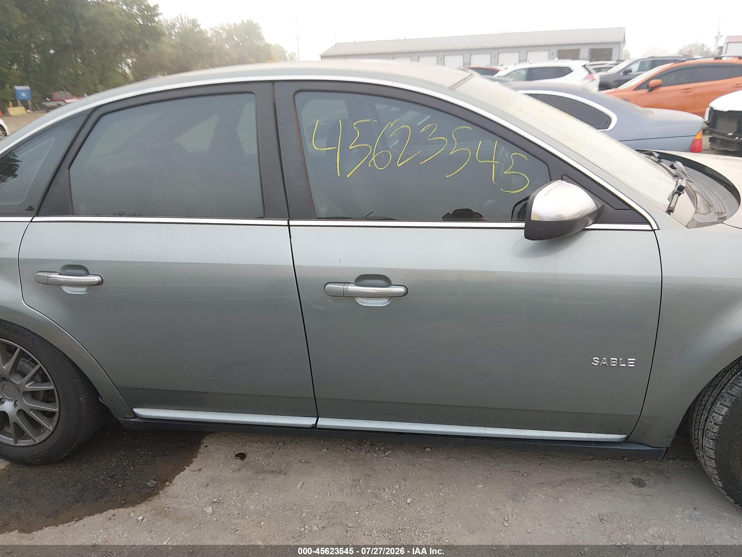 2008 Mercury Sable   Green vin: 1MEHM40W38G618904