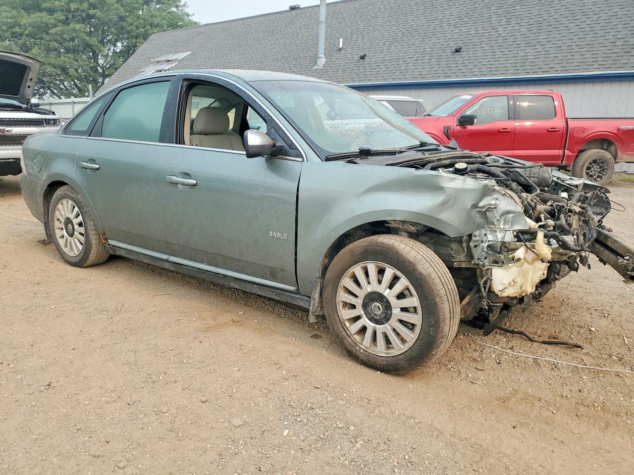 2008 Mercury Sable Luxury Green vin: 1MEHM40W48G603618