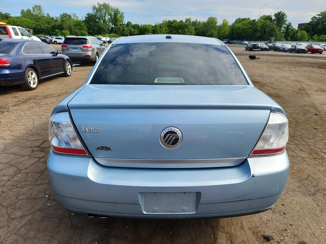 2008 Mercury Sable Luxury Blue vin: 1MEHM40W48G624677