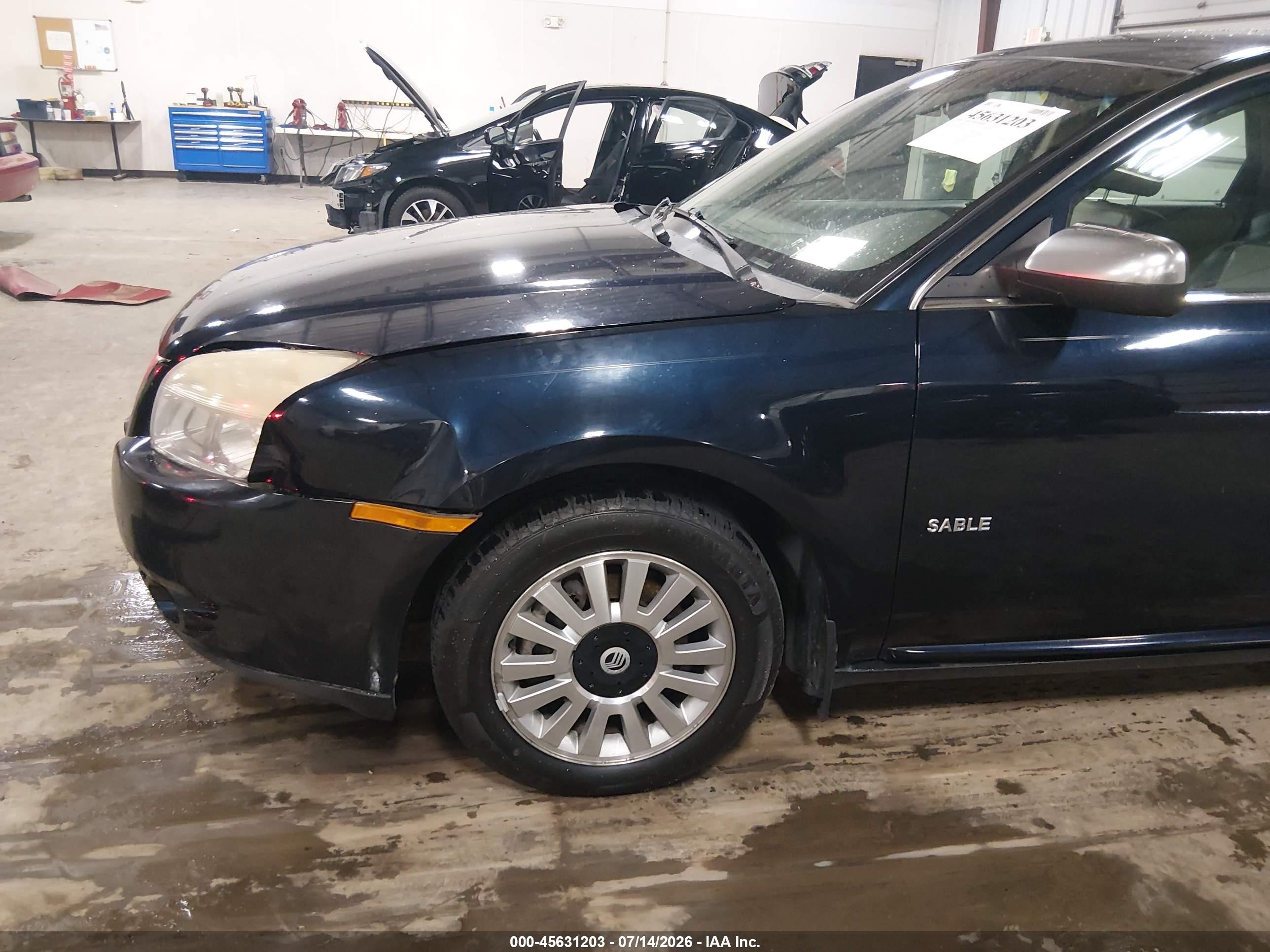 2008 Mercury Sable   Blue vin: 1MEHM40W68G610957