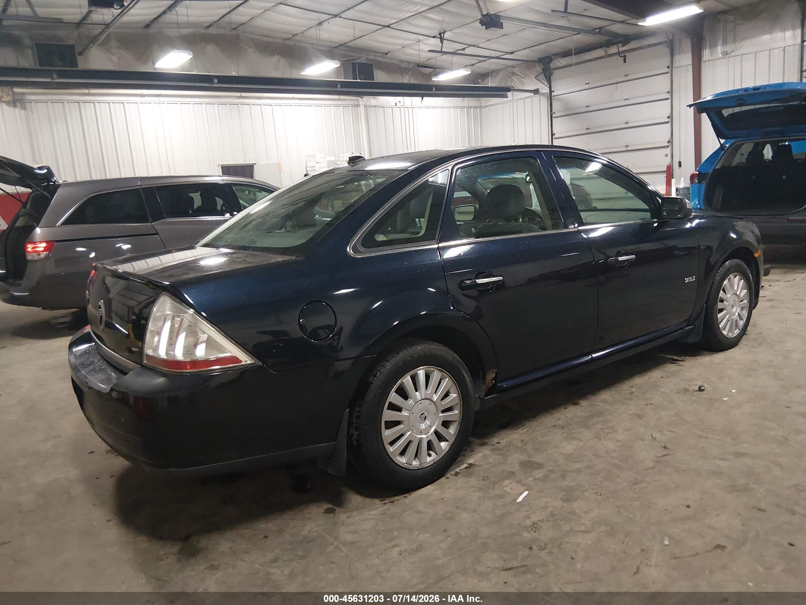 2008 Mercury Sable   Blue vin: 1MEHM40W68G610957