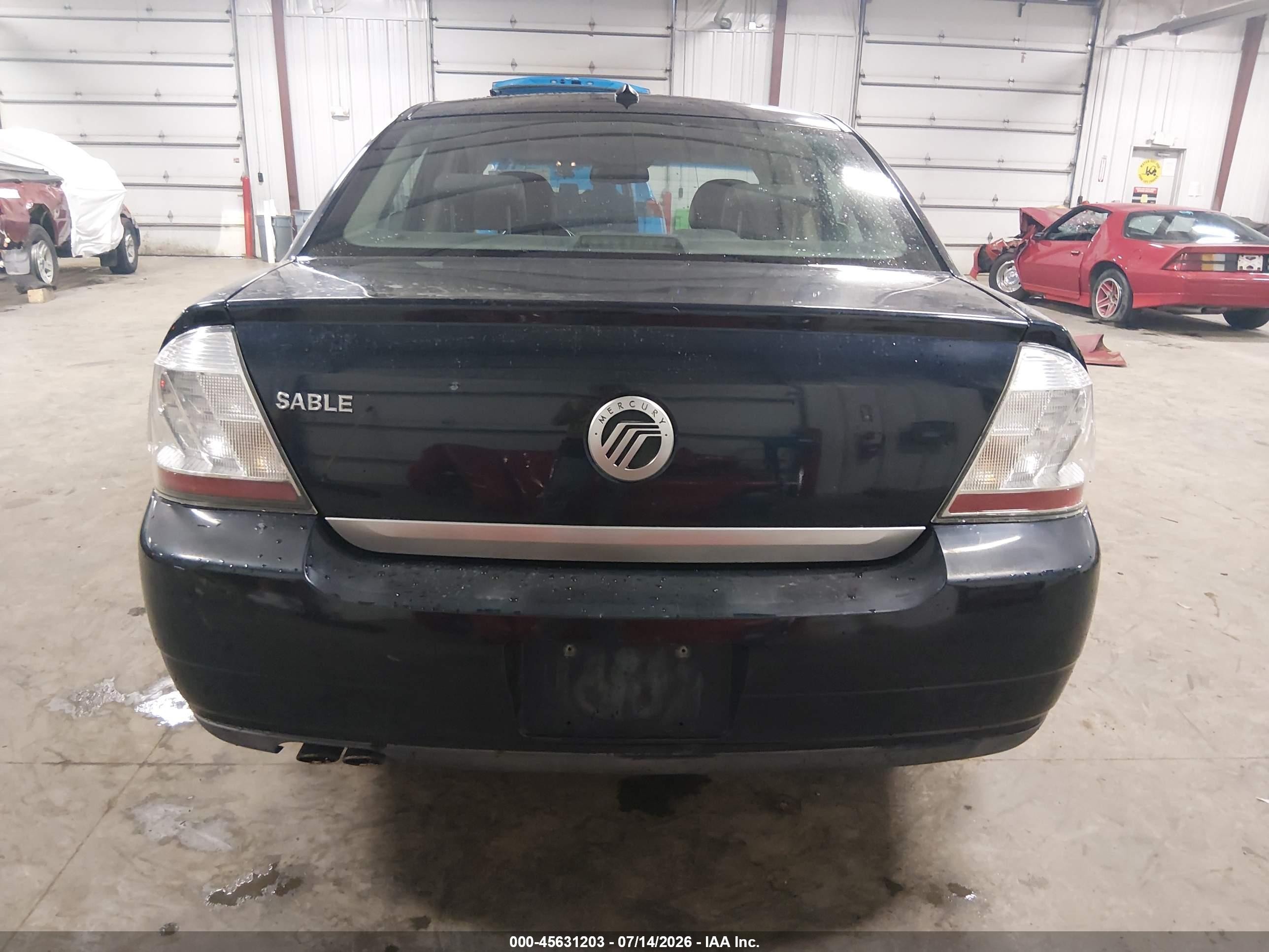 2008 Mercury Sable   Blue vin: 1MEHM40W68G610957
