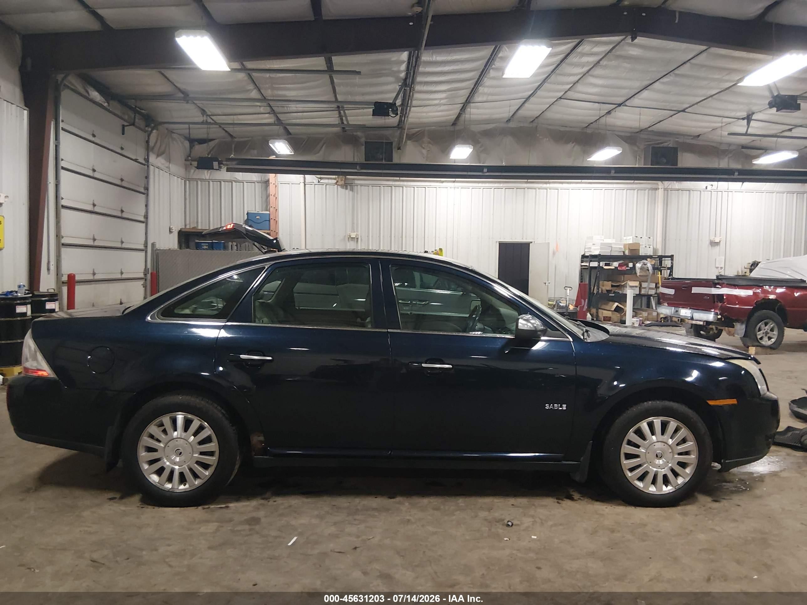 2008 Mercury Sable   Blue vin: 1MEHM40W68G610957