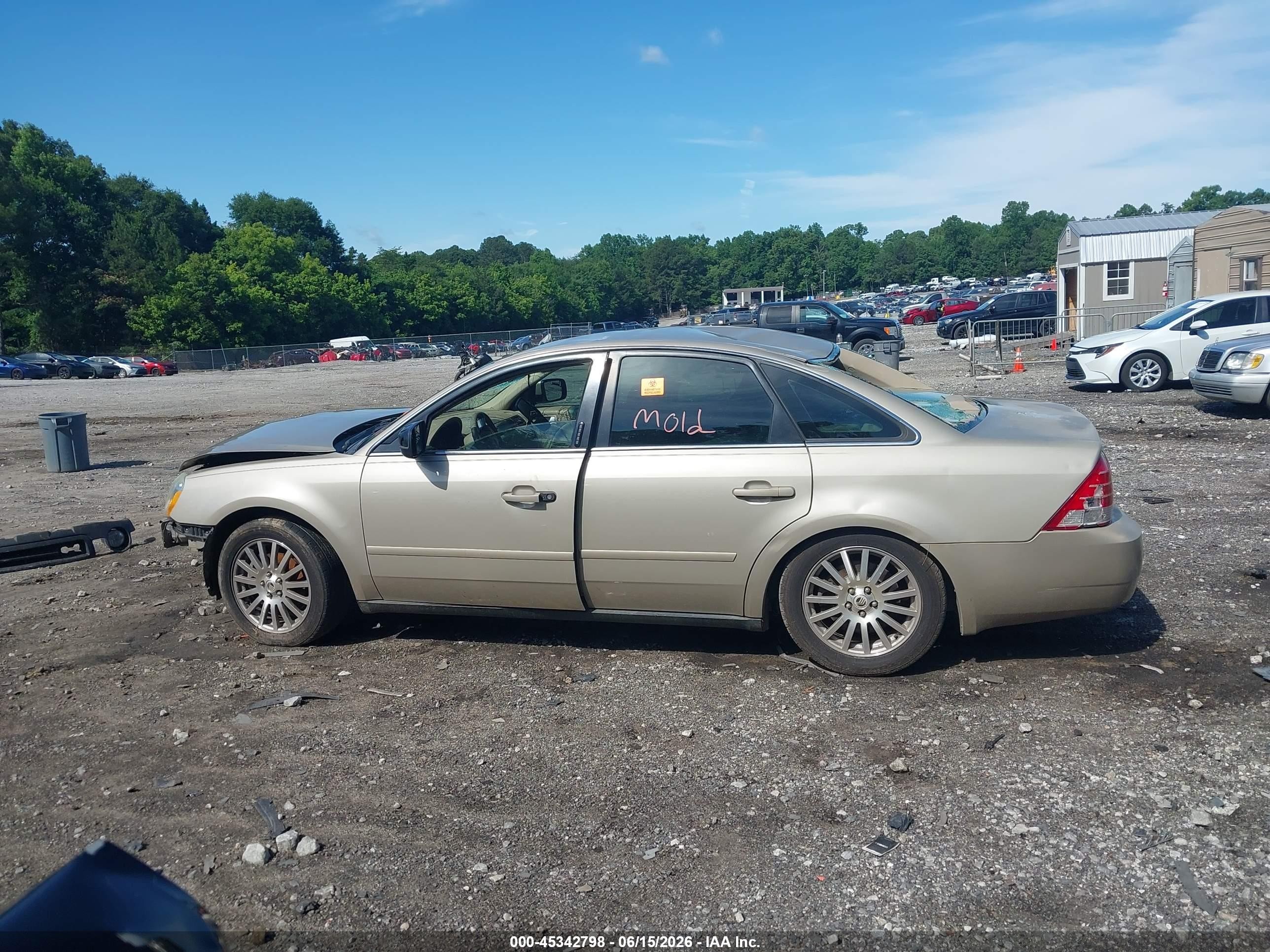 2006 Mercury Montego Premier Beige vin: 1MEHM42106G607602