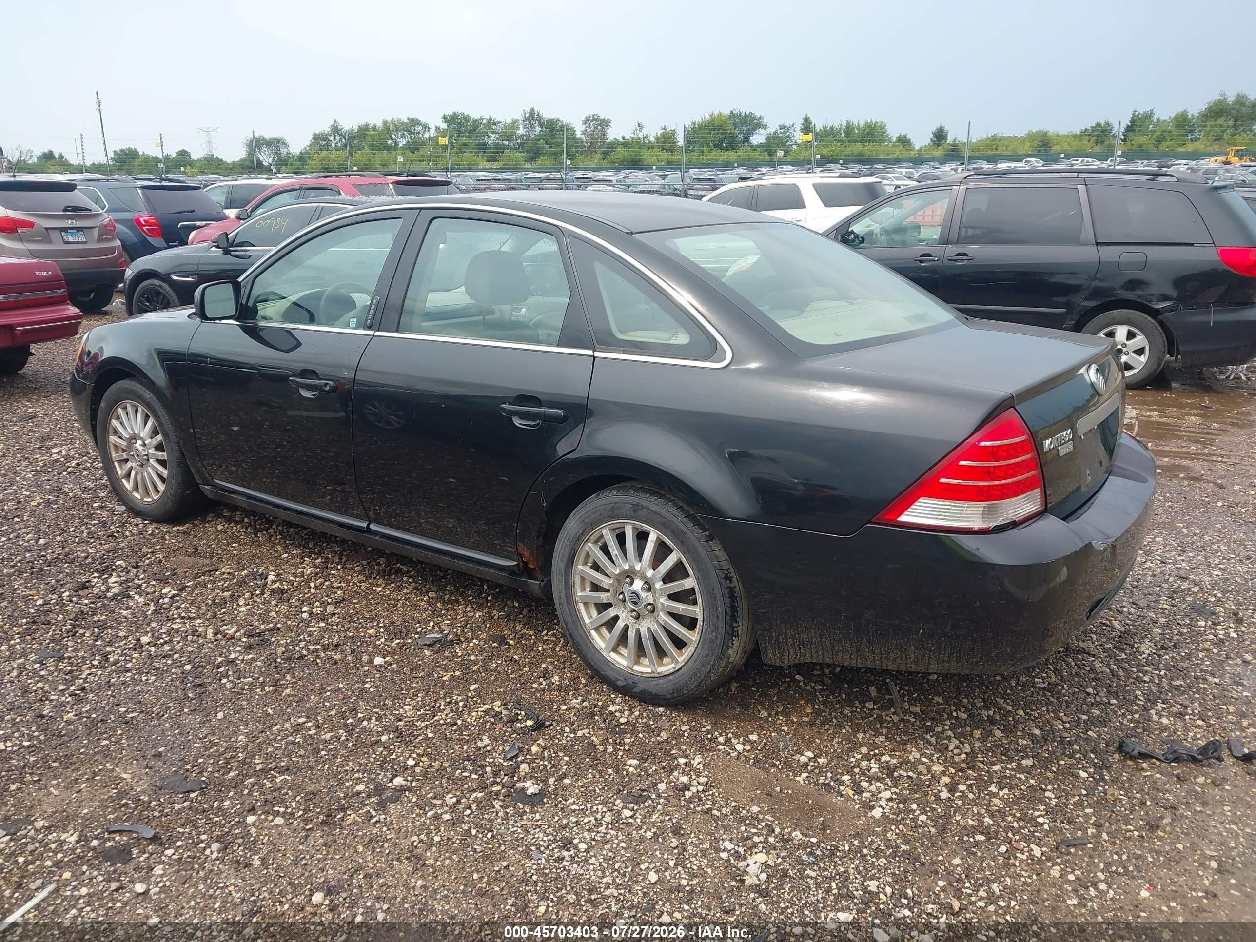 2006 Mercury Montego Premier Black vin: 1MEHM42106G617661