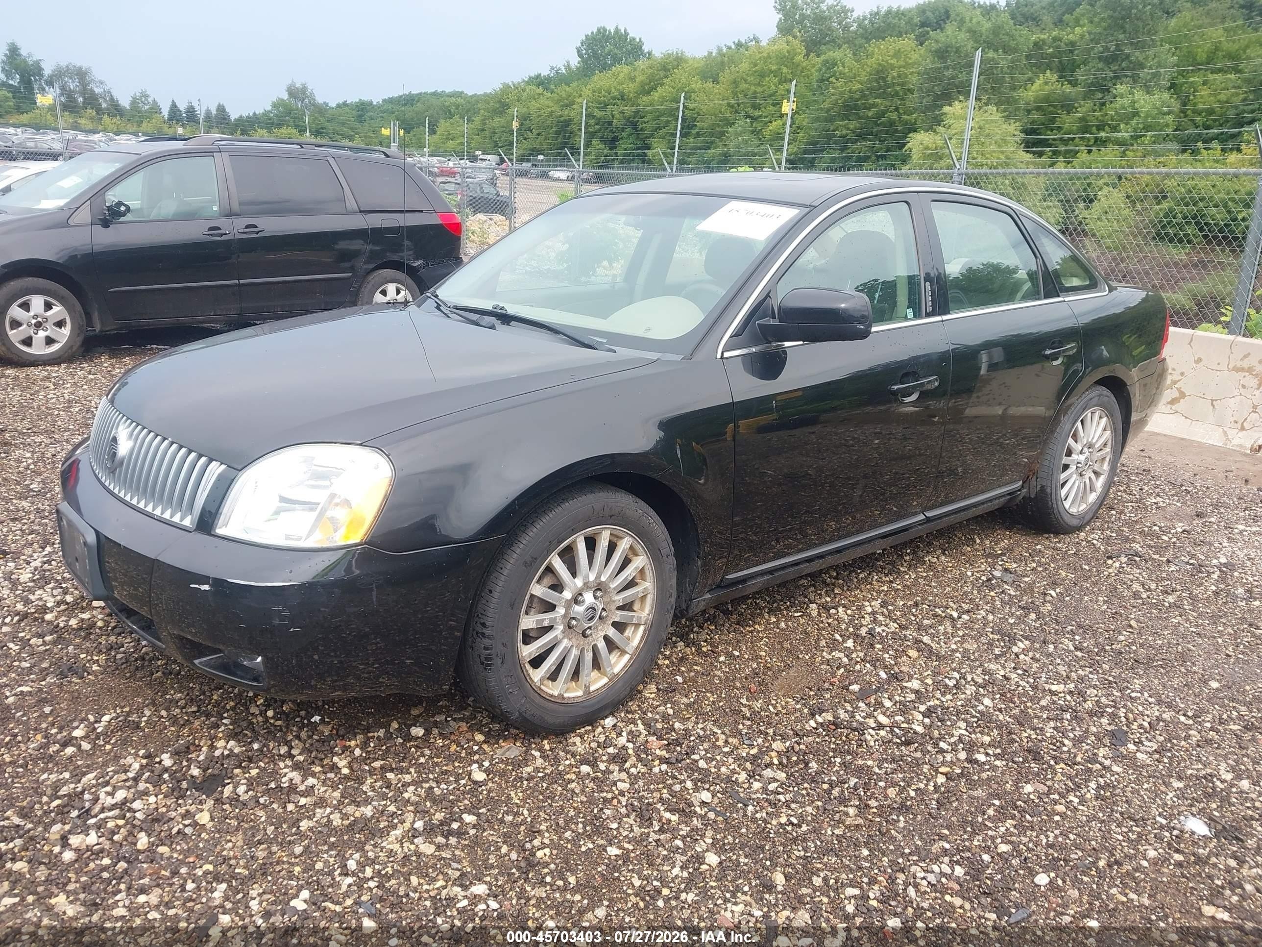 2006 Mercury Montego Premier Black vin: 1MEHM42106G617661