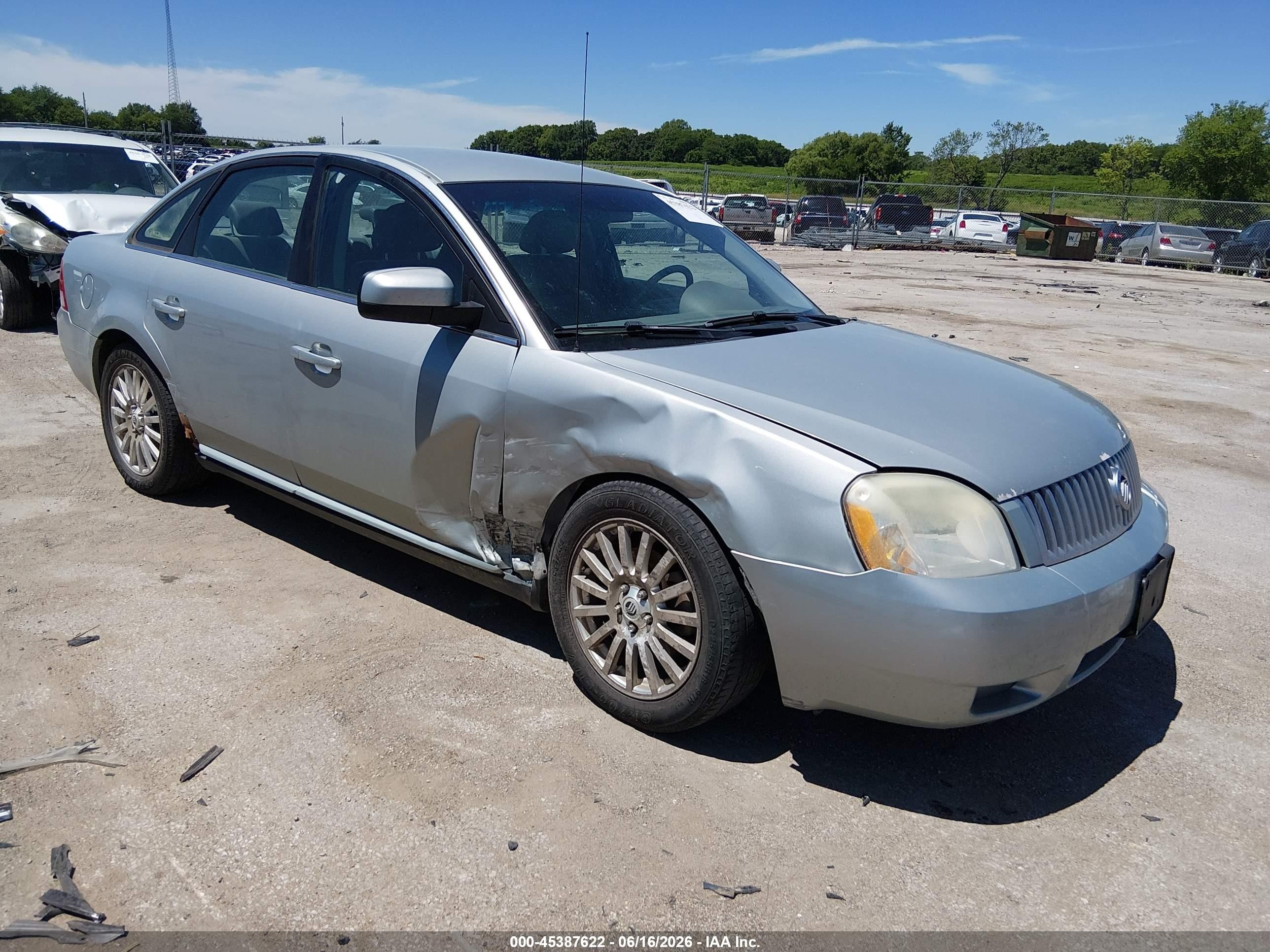 2007 Mercury Montego Premier Gray vin: 1MEHM42117G605018
