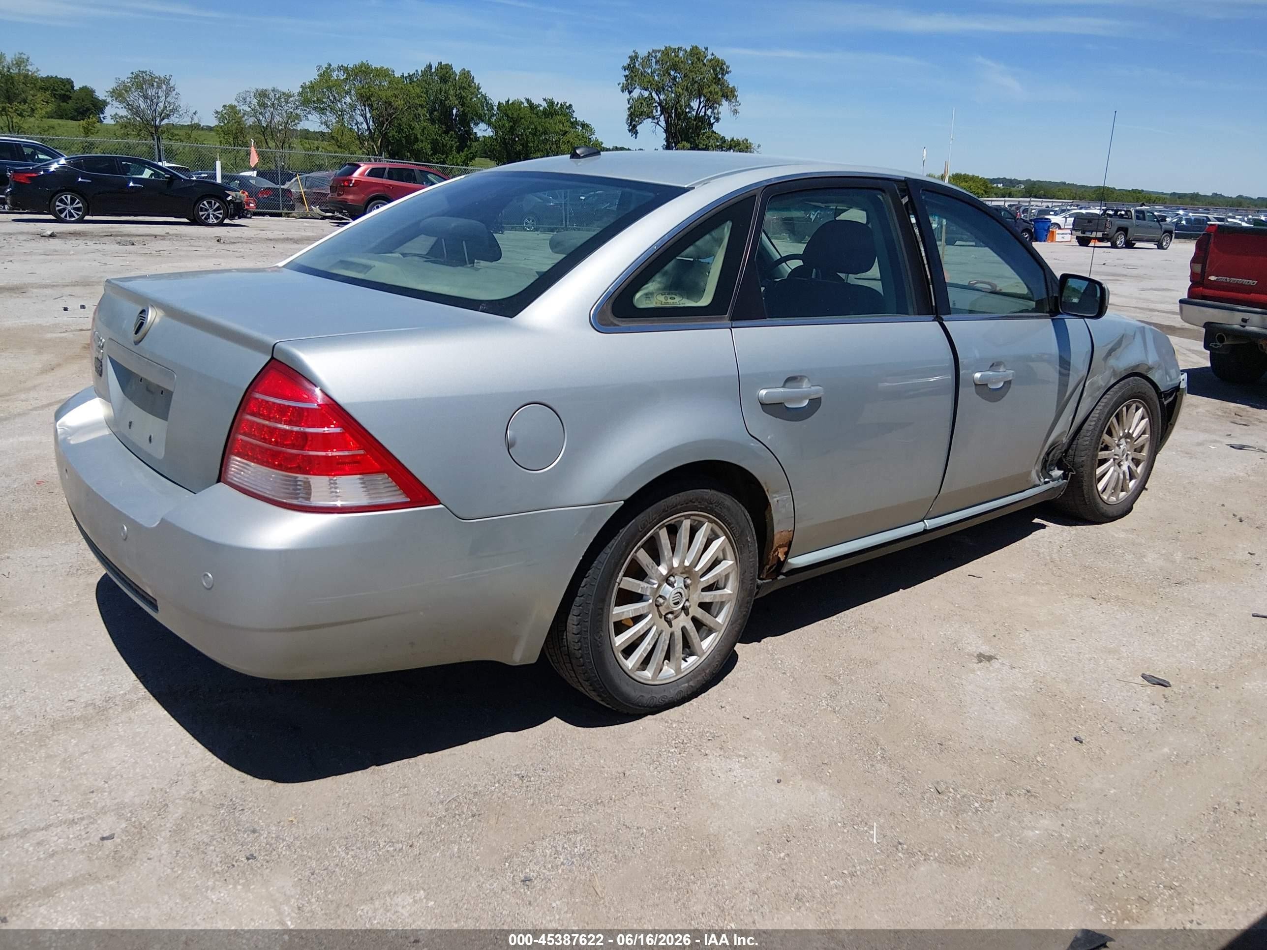 2007 Mercury Montego Premier Gray vin: 1MEHM42117G605018