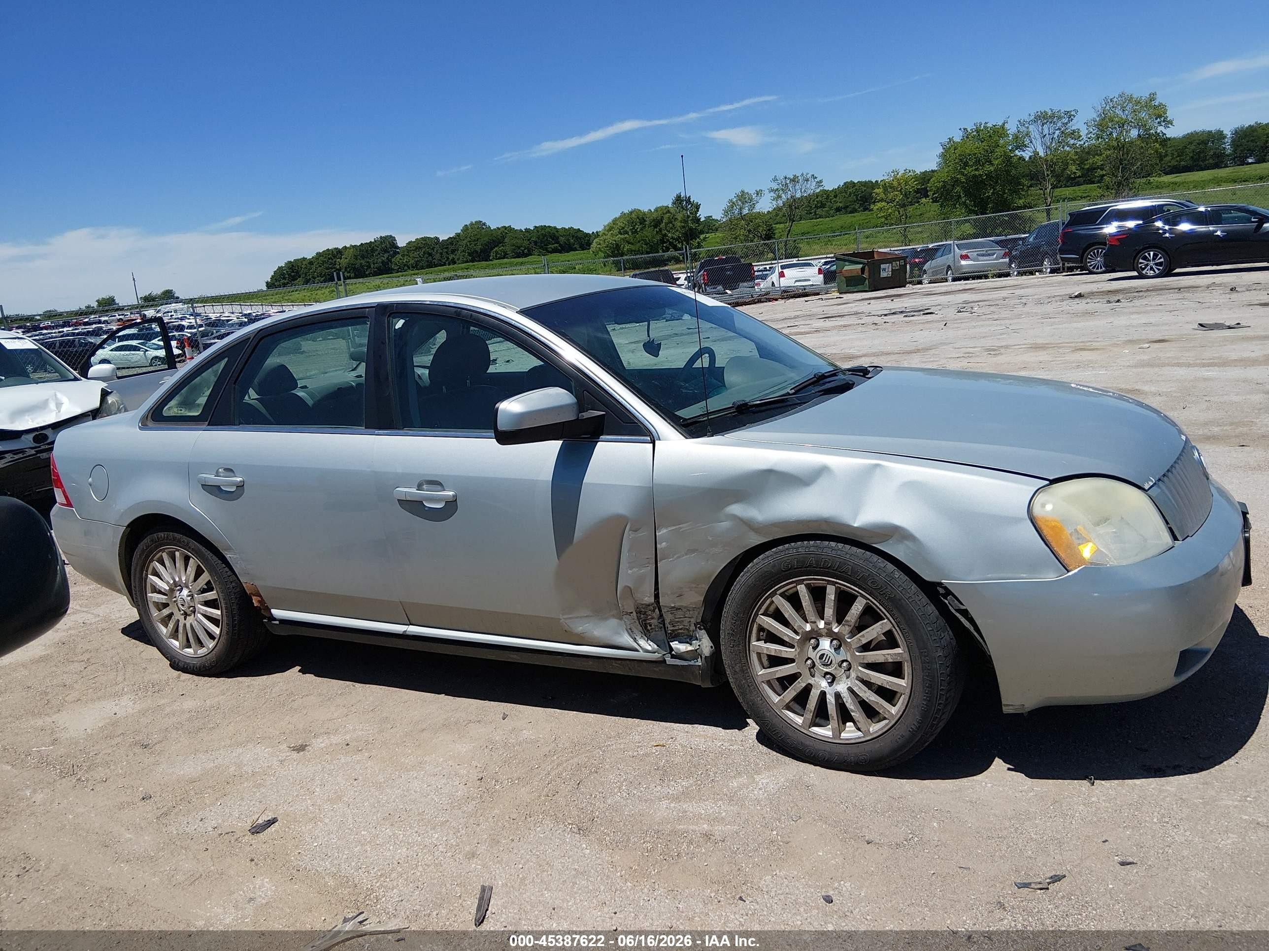 2007 Mercury Montego Premier Gray vin: 1MEHM42117G605018