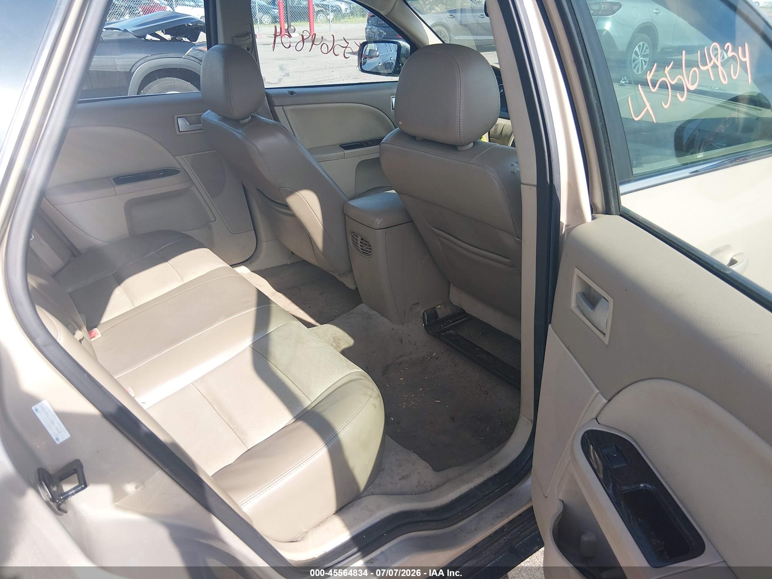 2007 Mercury Montego Premier Tan vin: 1MEHM42127G615024