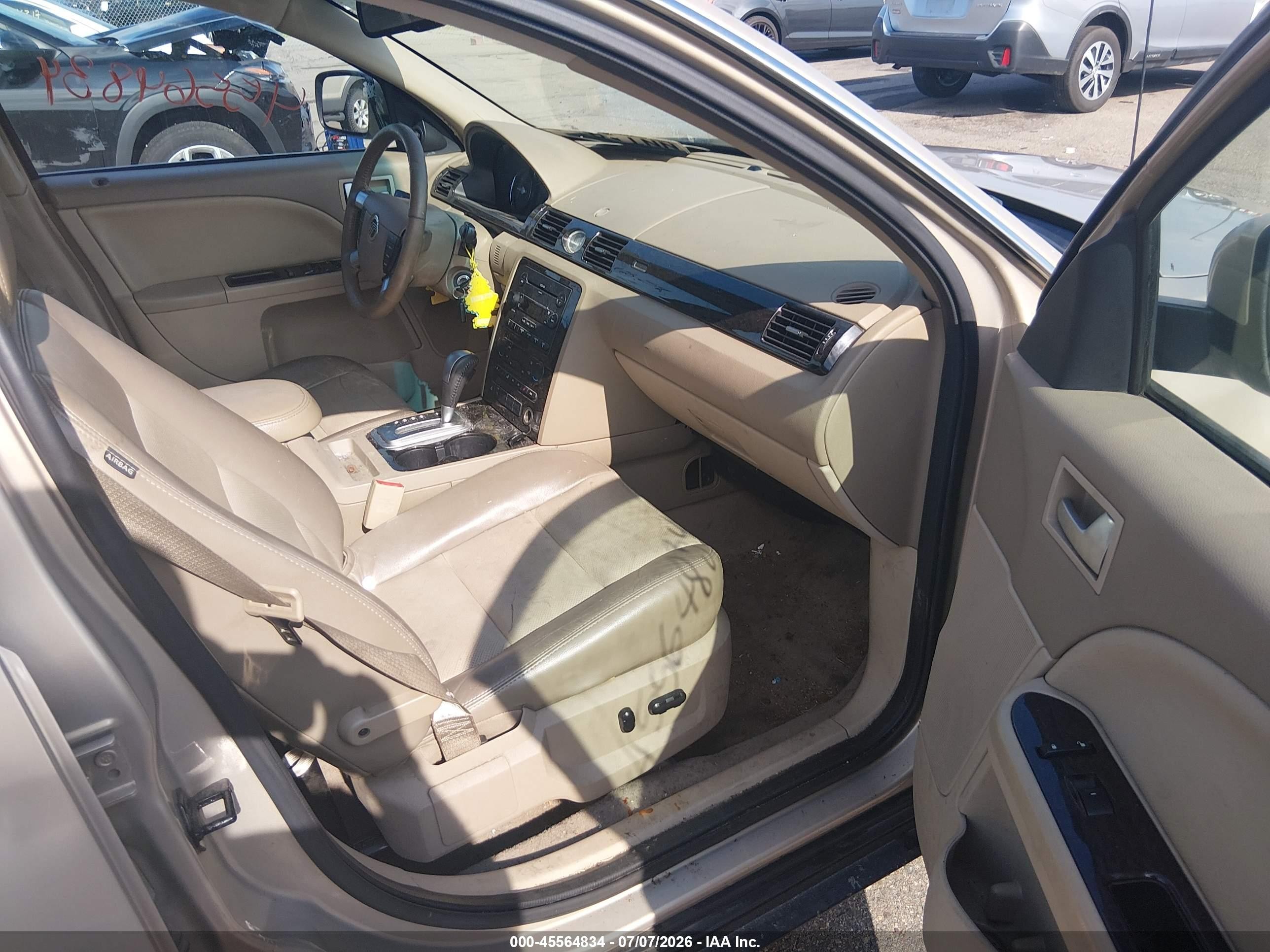 2007 Mercury Montego Premier Tan vin: 1MEHM42127G615024