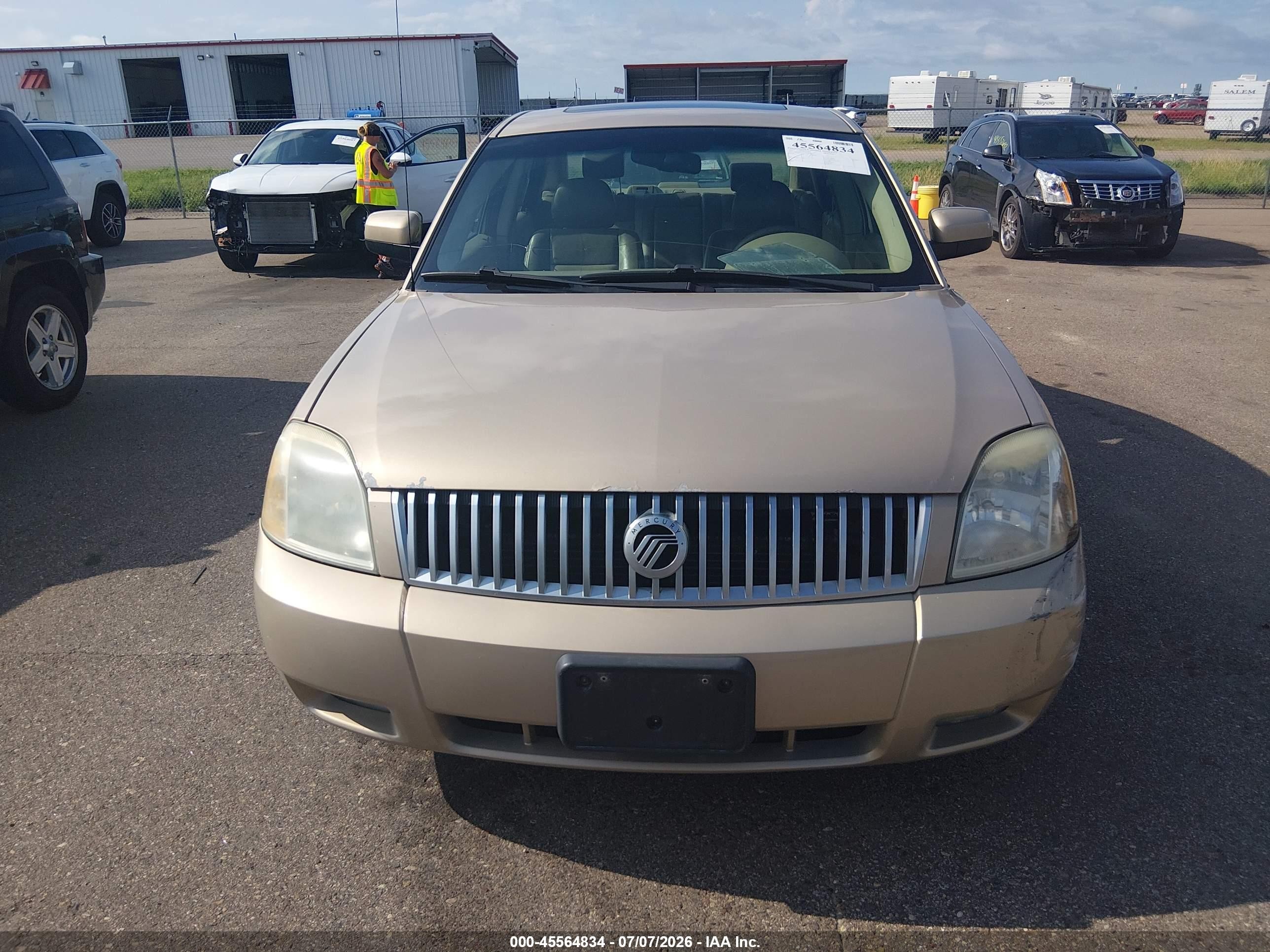 2007 Mercury Montego Premier Tan vin: 1MEHM42127G615024