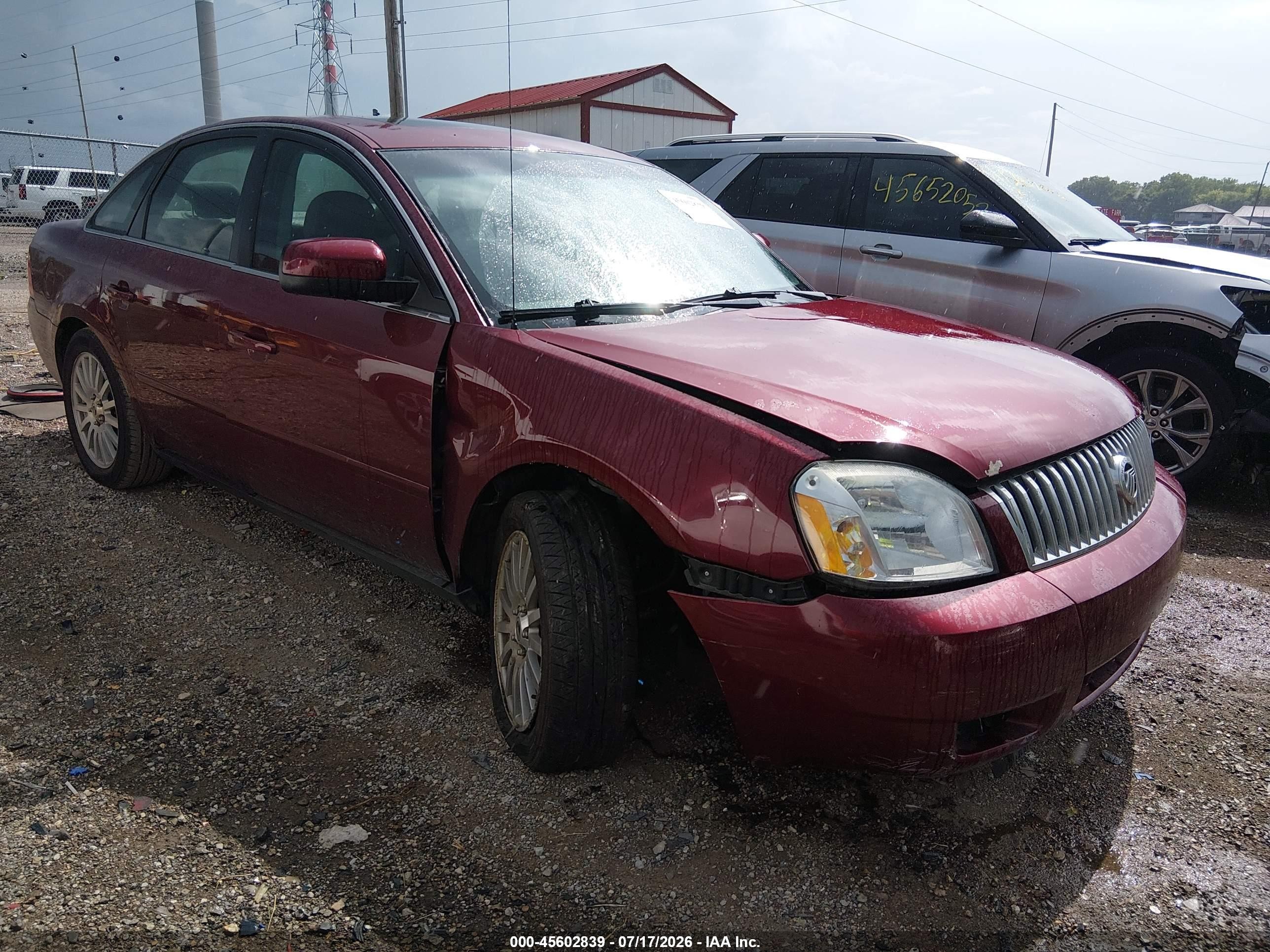 2005 Mercury Montego Premier Red vin: 1MEHM42195G616605