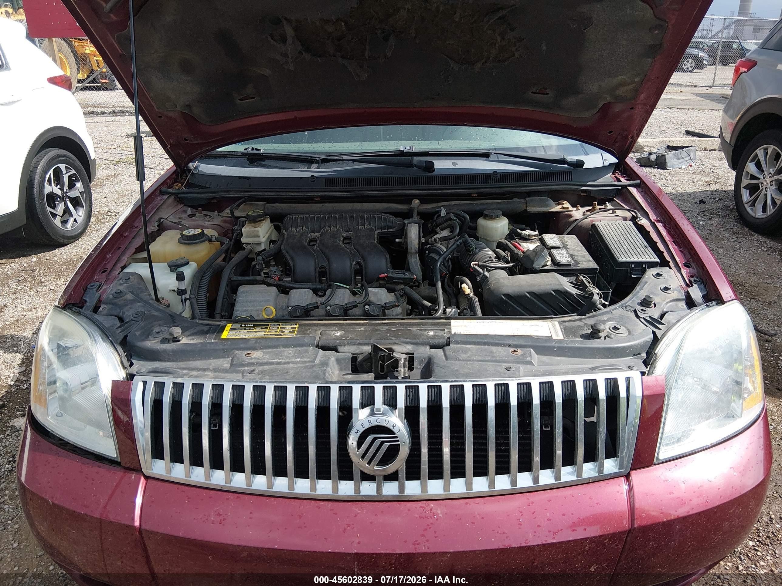 2005 Mercury Montego Premier Red vin: 1MEHM42195G616605