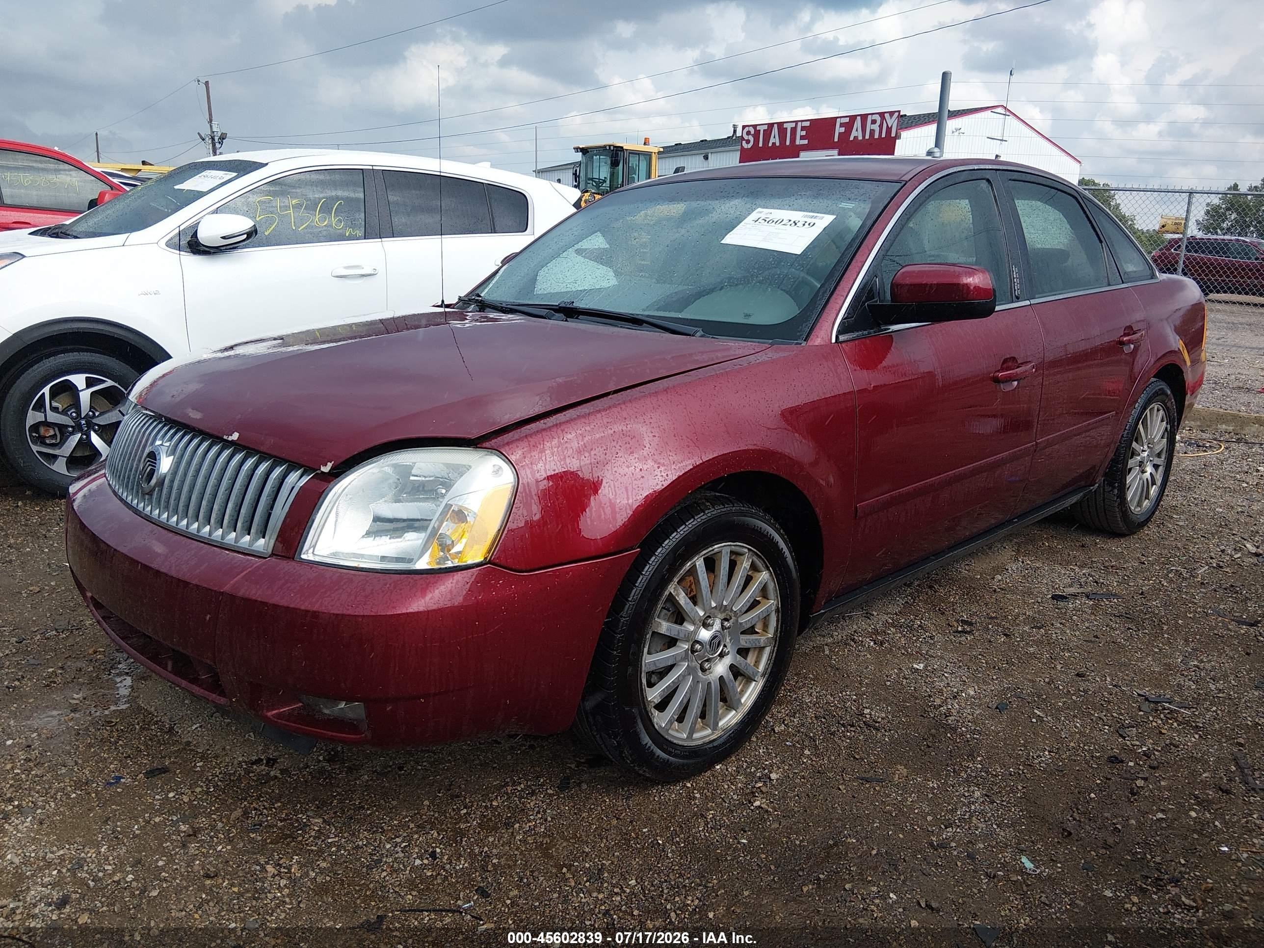 2005 Mercury Montego Premier Red vin: 1MEHM42195G616605
