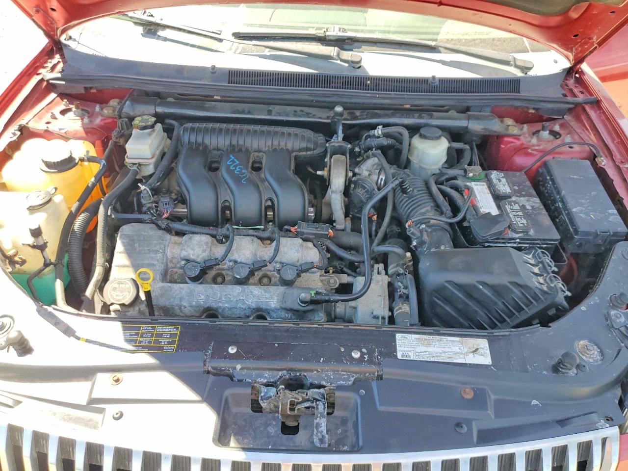 2006 Mercury Montego Premier Red vin: 1MEHM42196G610045