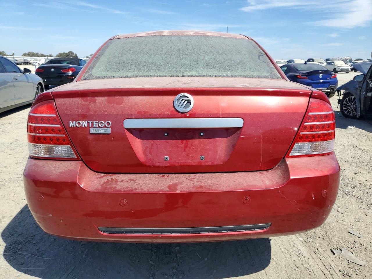 2006 Mercury Montego Premier Red vin: 1MEHM42196G610045