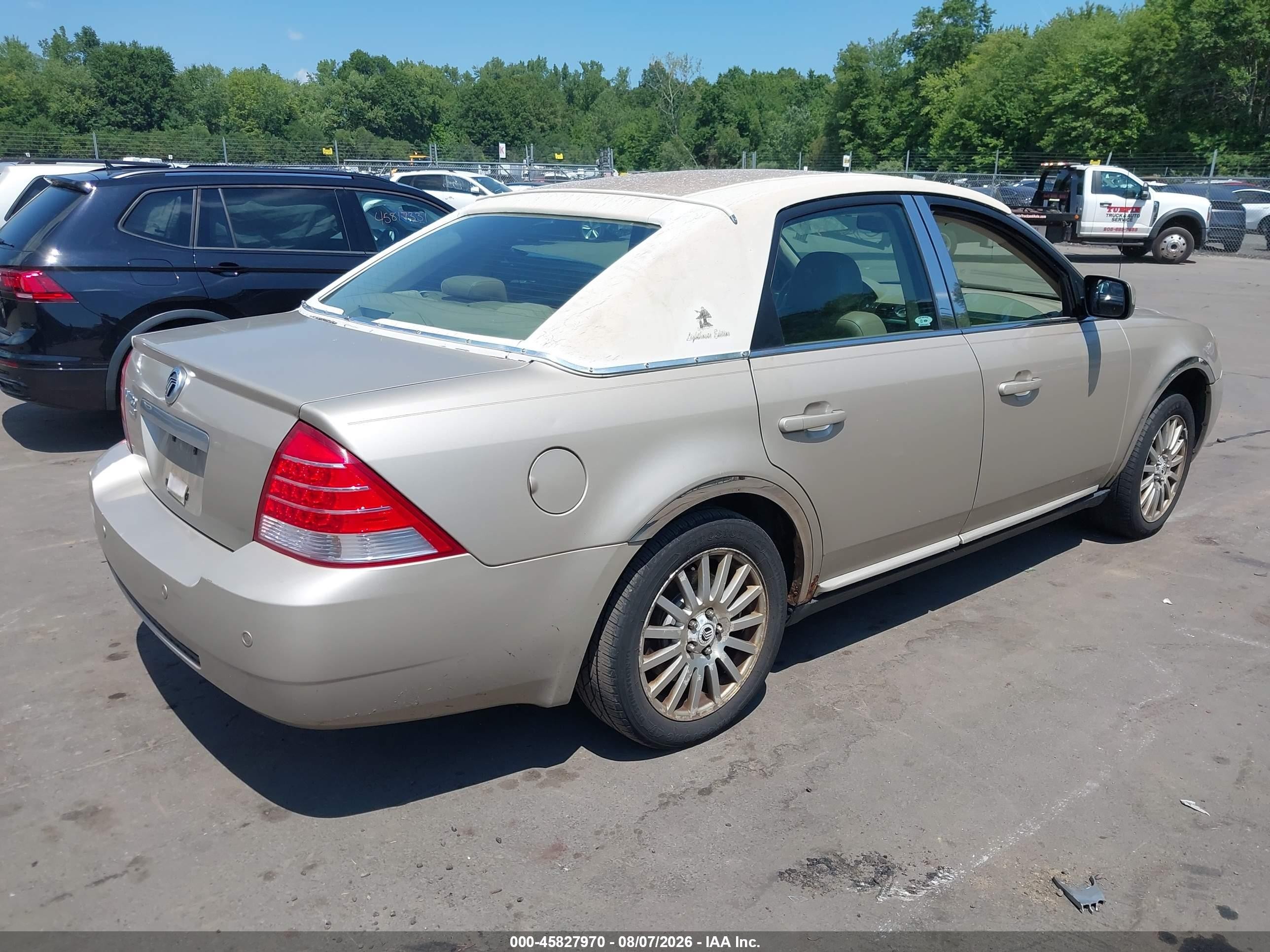 2006 Mercury Montego Premier Золотой vin: 1MEHM42196G610675